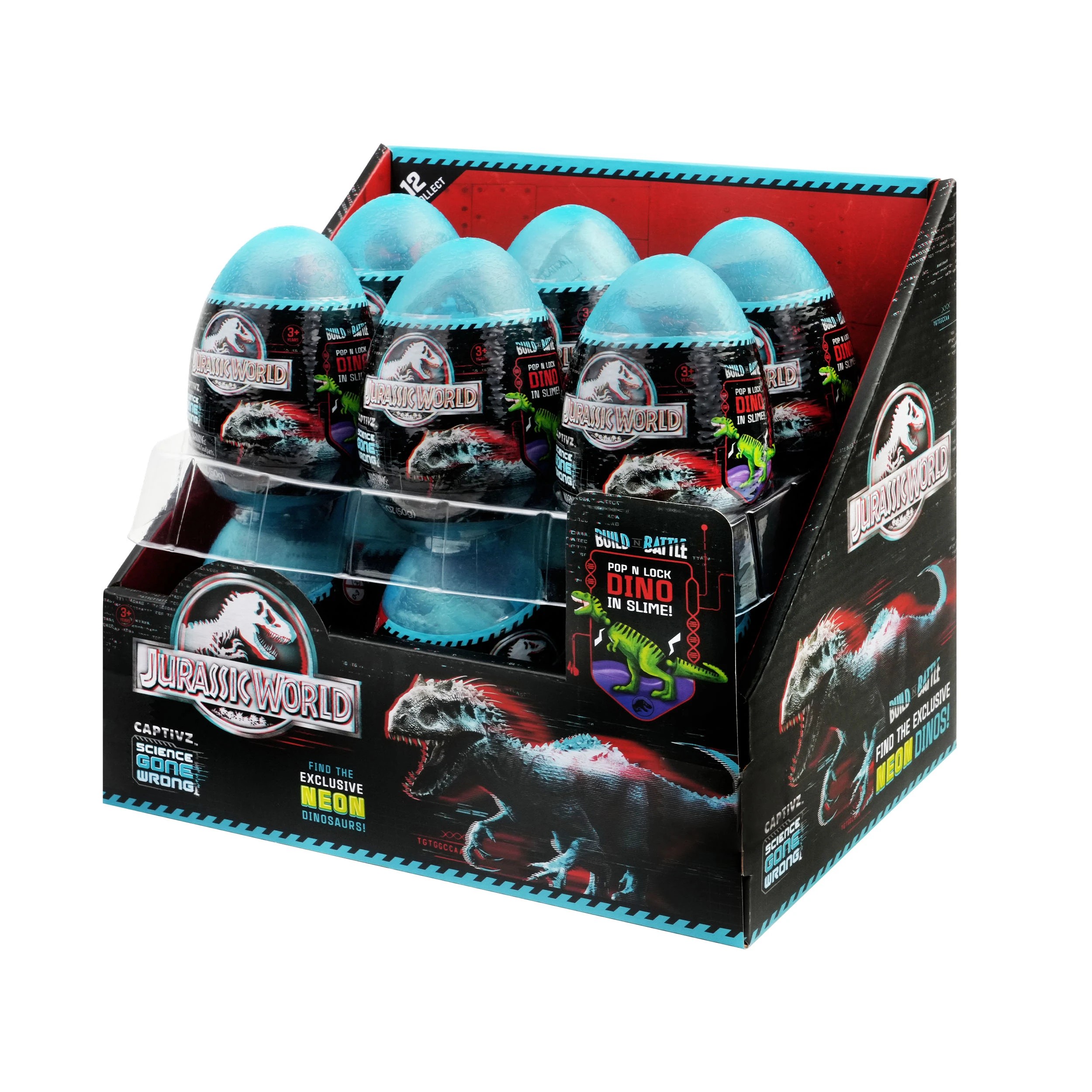 2 Jurassic World Captivz Science Gone Wrong Slime Egg - Assorted, 2 of 5