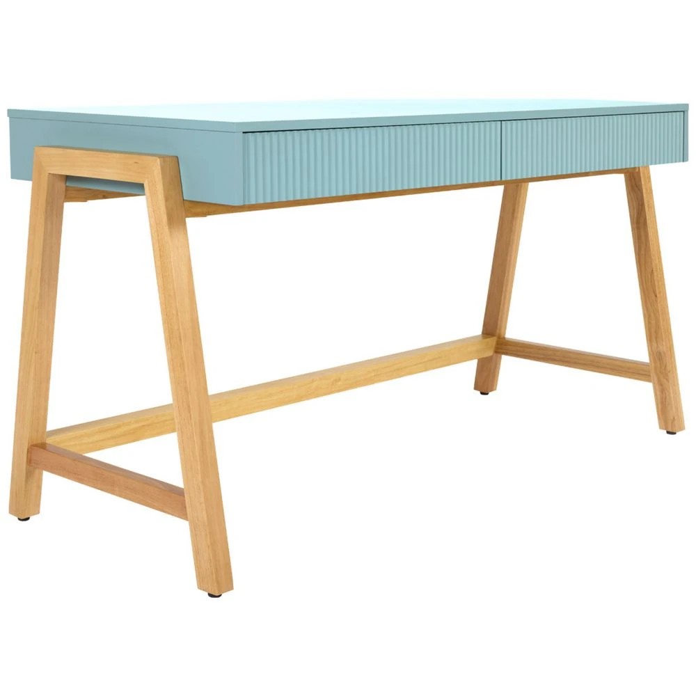 5 Stilford Ribe 2 Drawer 1400mm Desk Green Desks, Tables and Workstations, 5 of 10