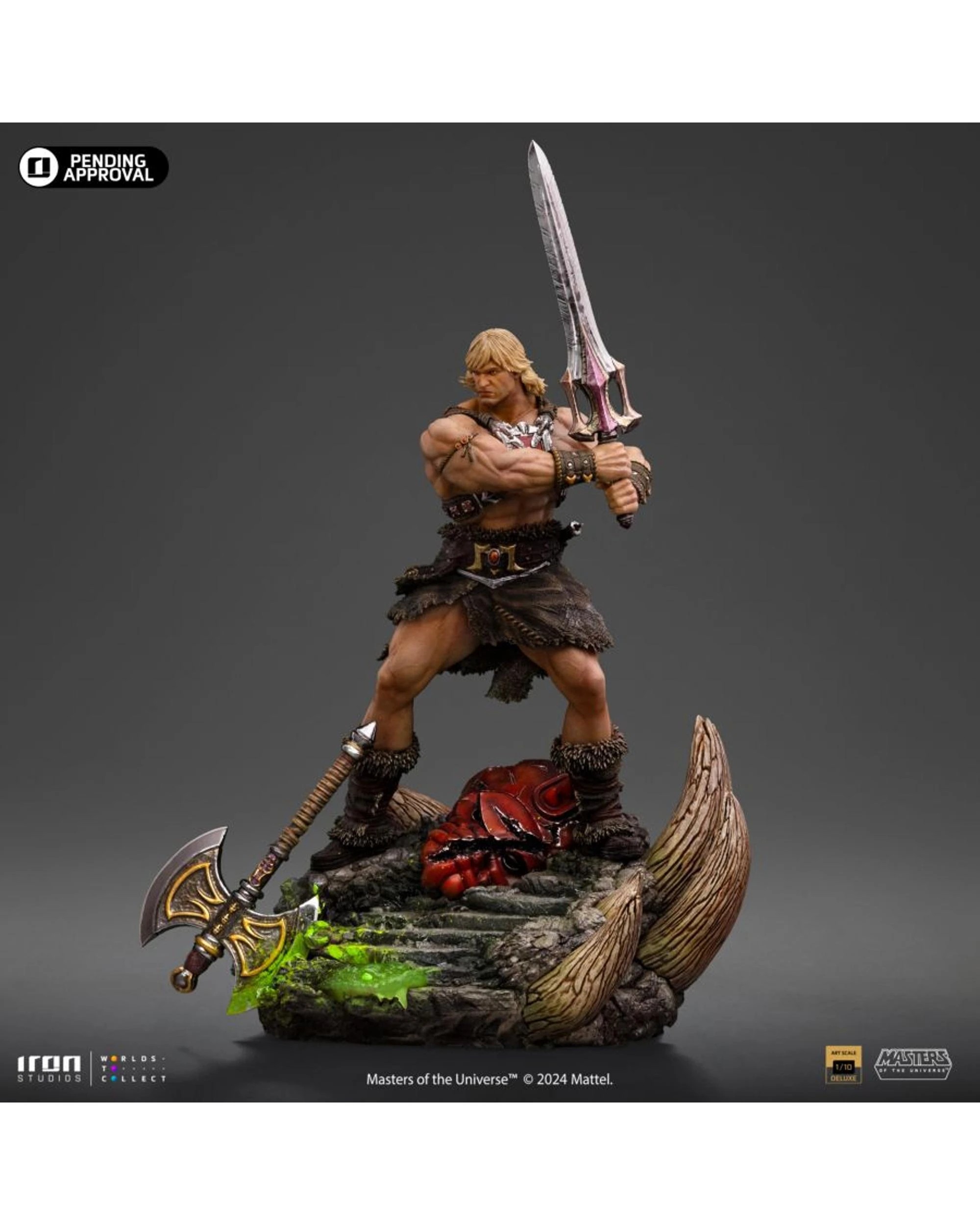 5 Iron Studios Masters of the Universe He-Man Unleashed Deluxe 1:10 Scale Statue, 5 of 10
