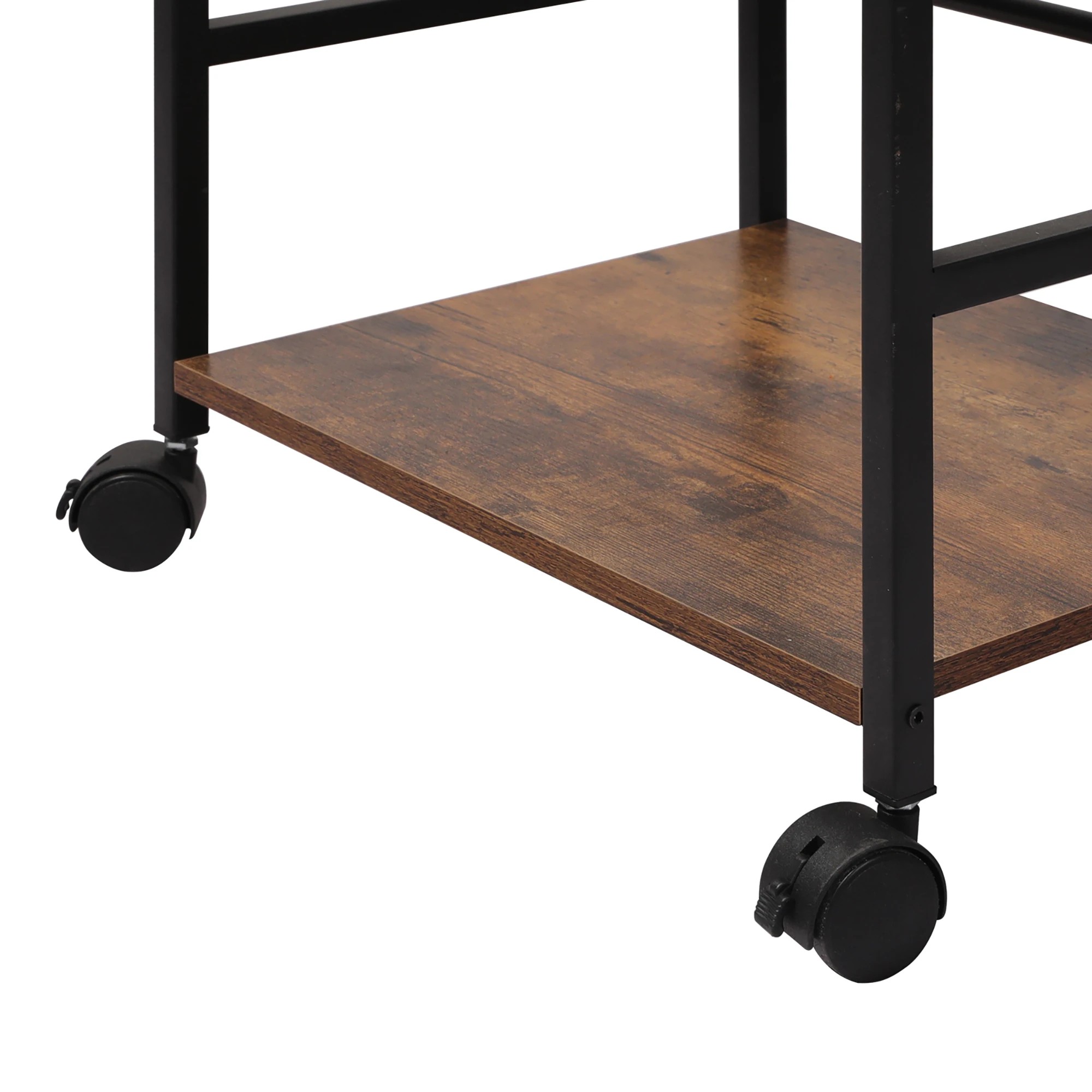 4 Levede Record Player Stand with Storage Vinyl Record Holder with Display Area, 4 of 8