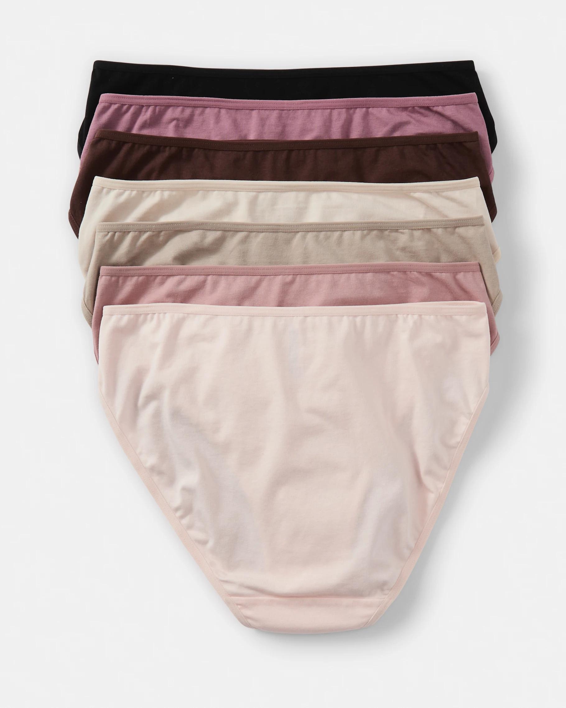 2 7 Pack Cotton Stretch Hi-Cut Briefs Pink Pack, 2 of 10