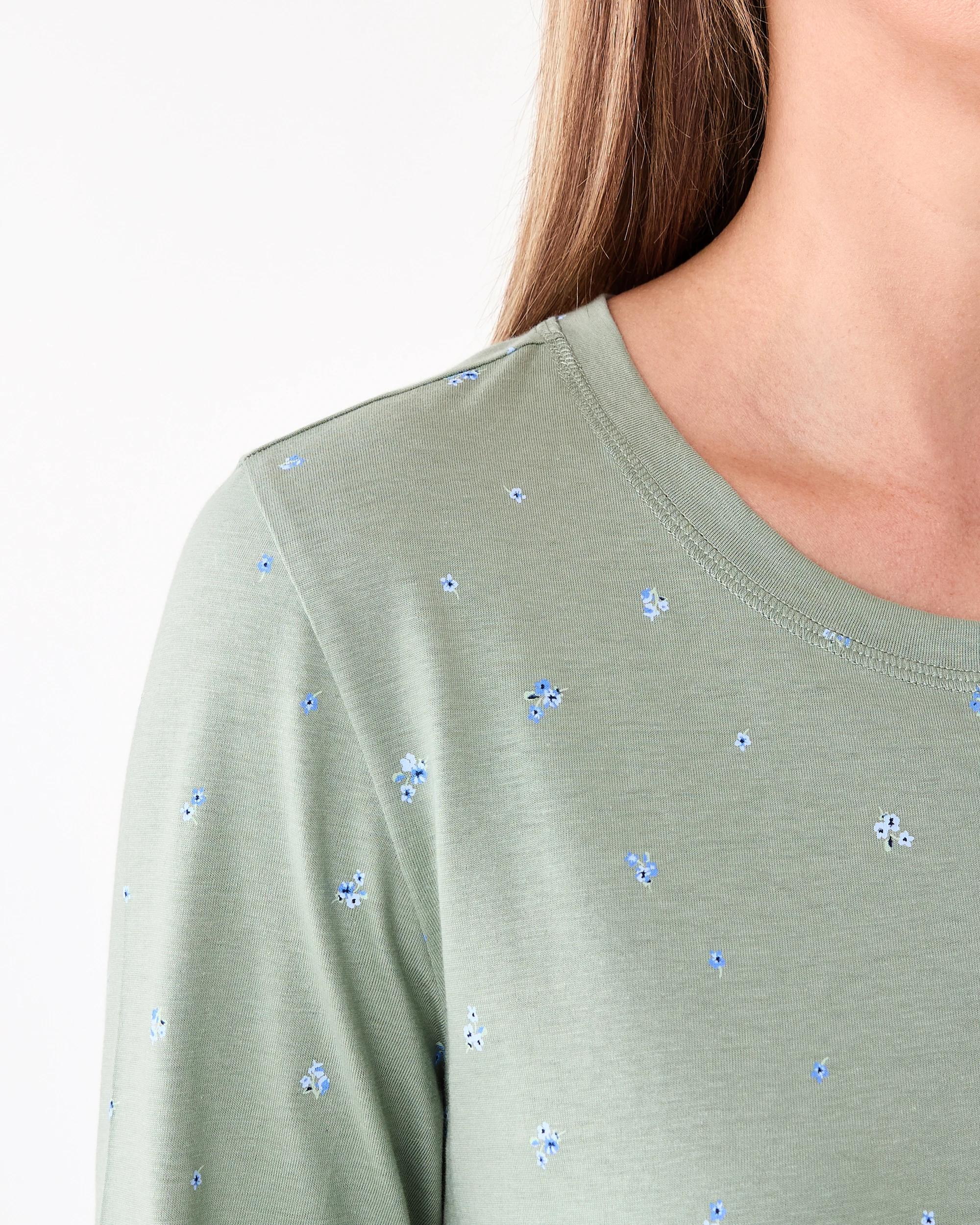 6 Cotton Long Sleeve Print Knit Nightie Diy Frl Gn, 6 of 8