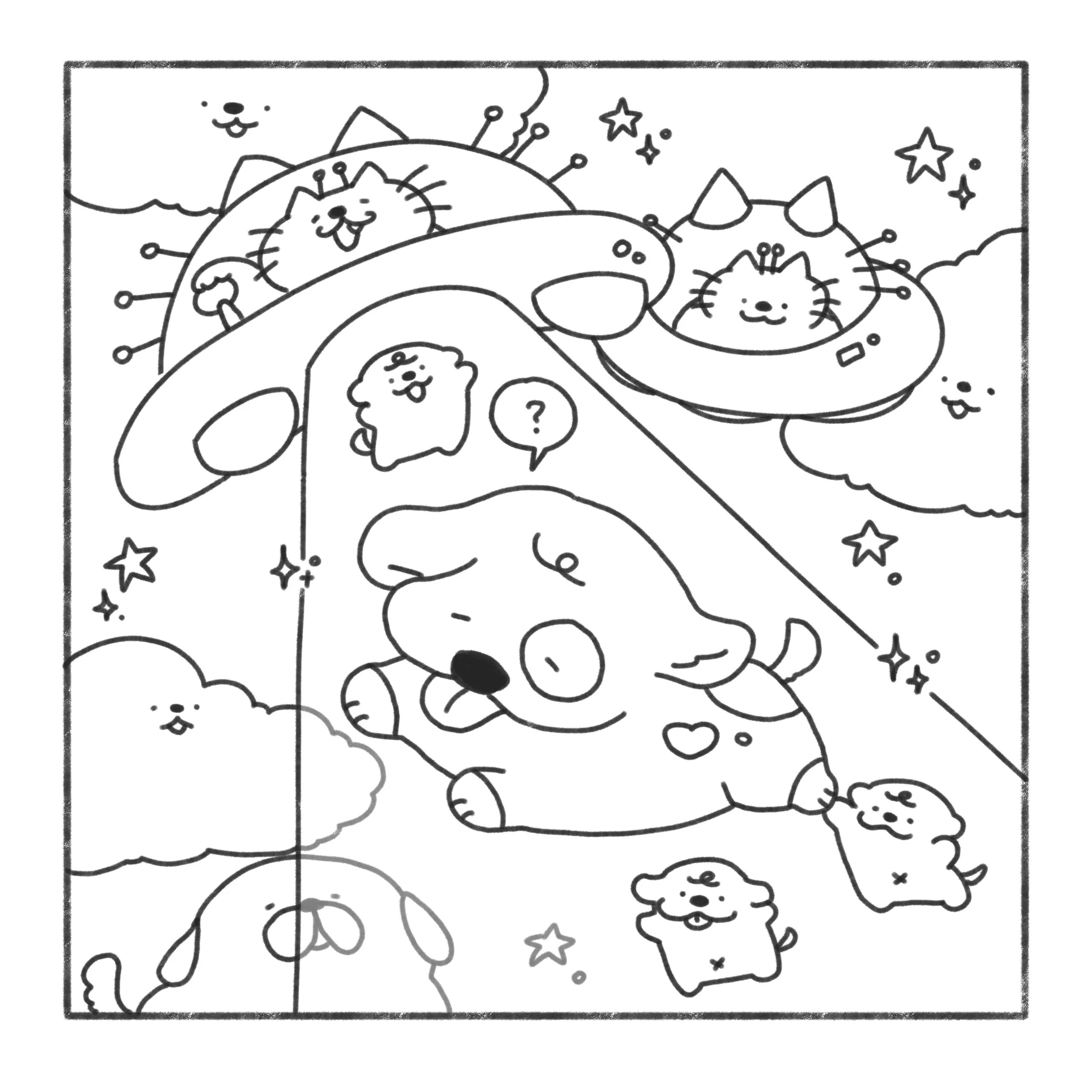 2 Cosy Cats 'n' Dogs: Cute and Relaxing Colouring Book by Cherry Lam - Book, 2 of 4