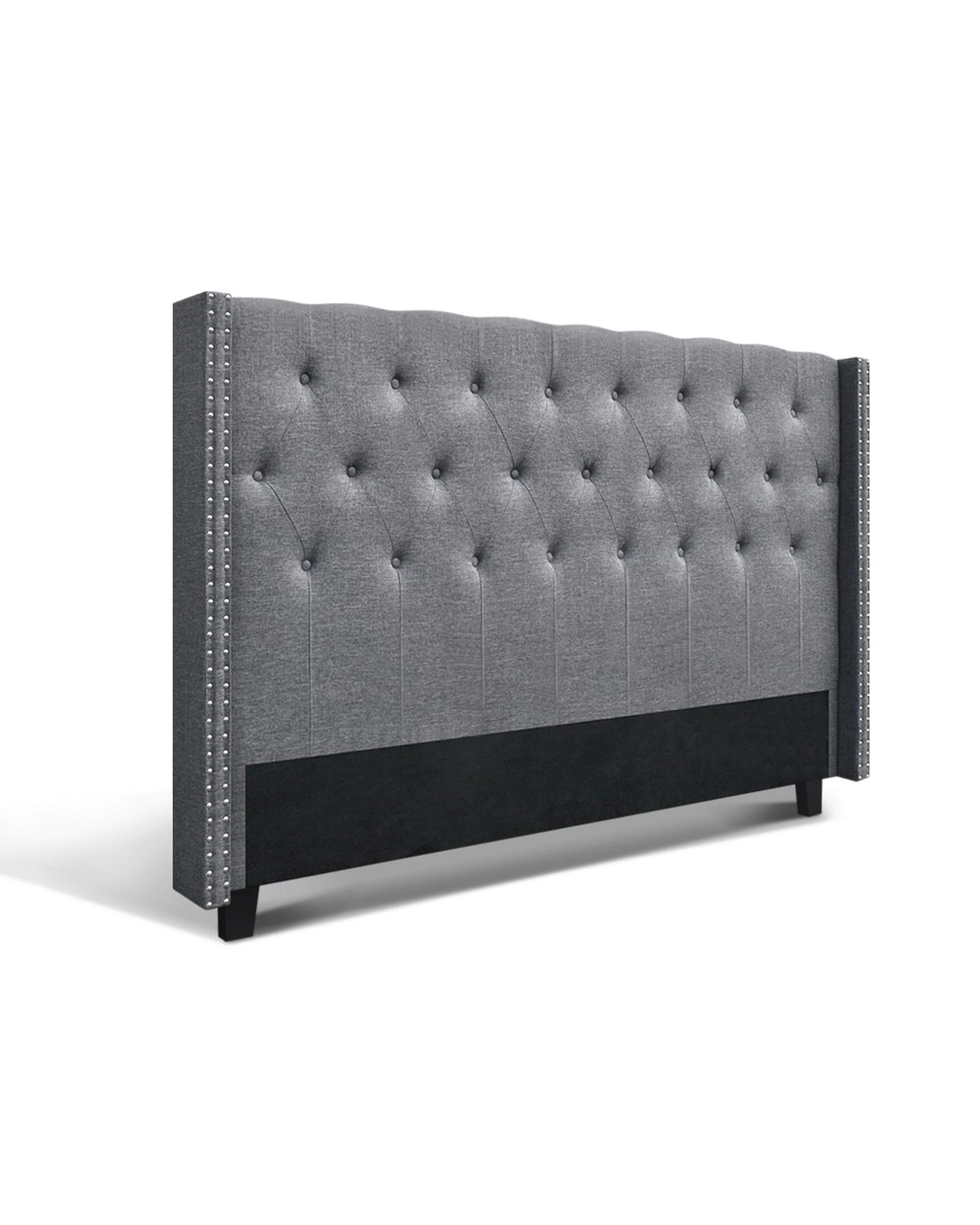 1 Artiss Bed Head Headboard King Size Fabric
 - Grey, 1 of 3