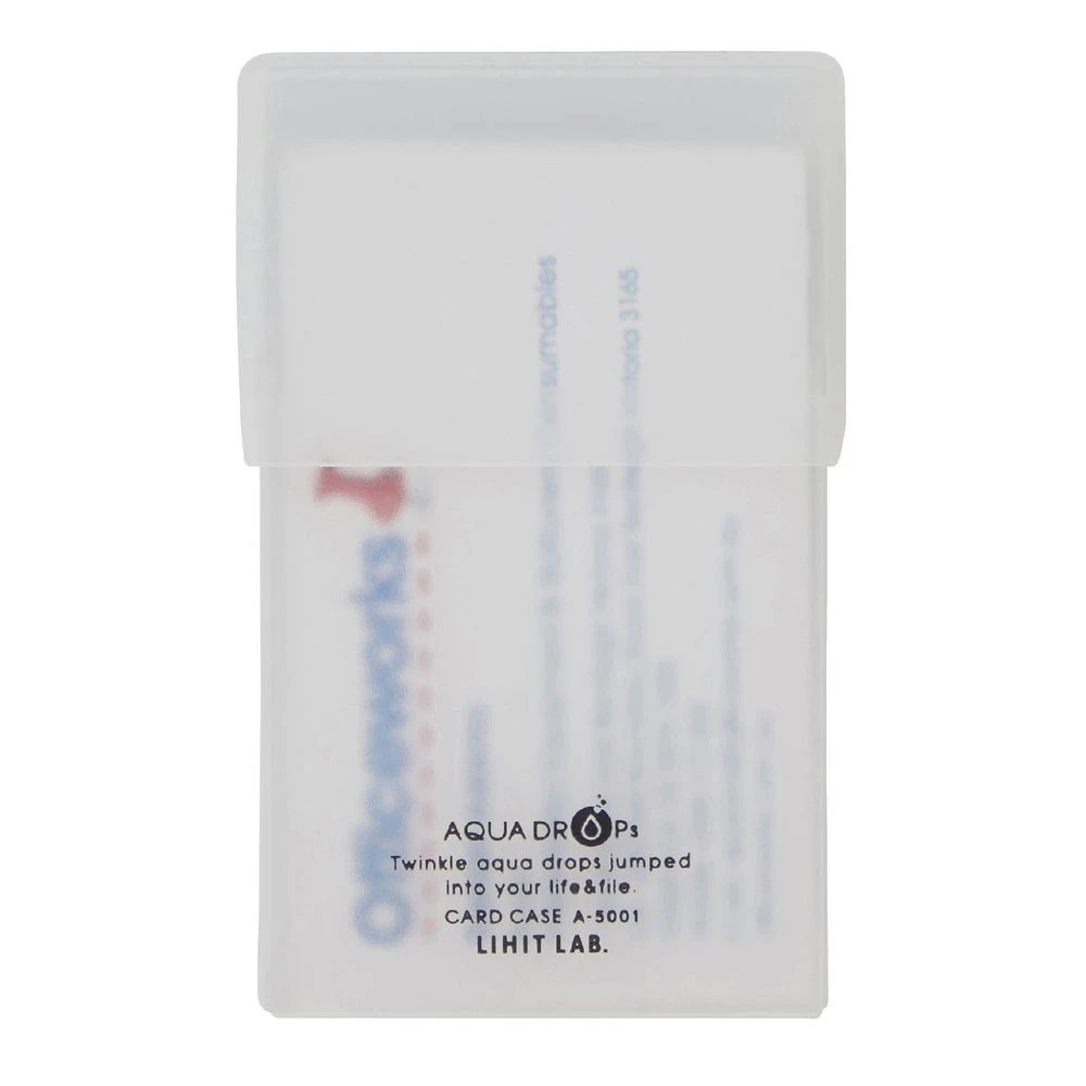 2 Aqua Drops Business Card Case 50 Capacity Clear, 2 of 5
