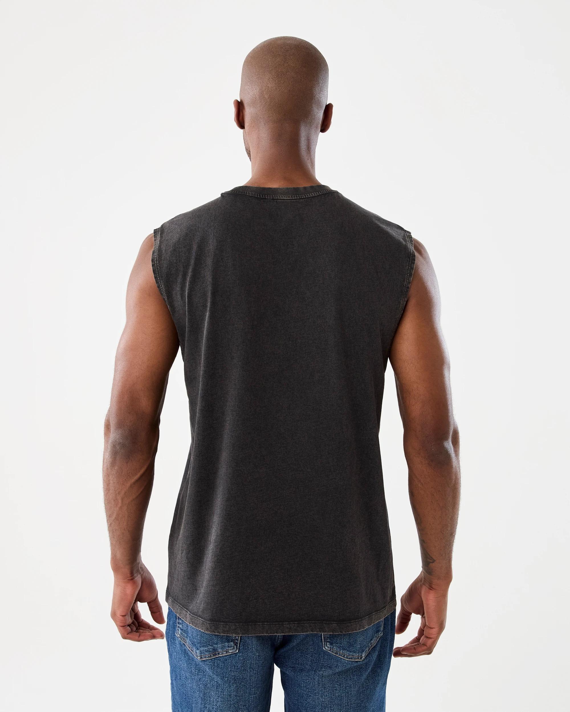 3 Oversized Washed Muscle Black, 3 of 6