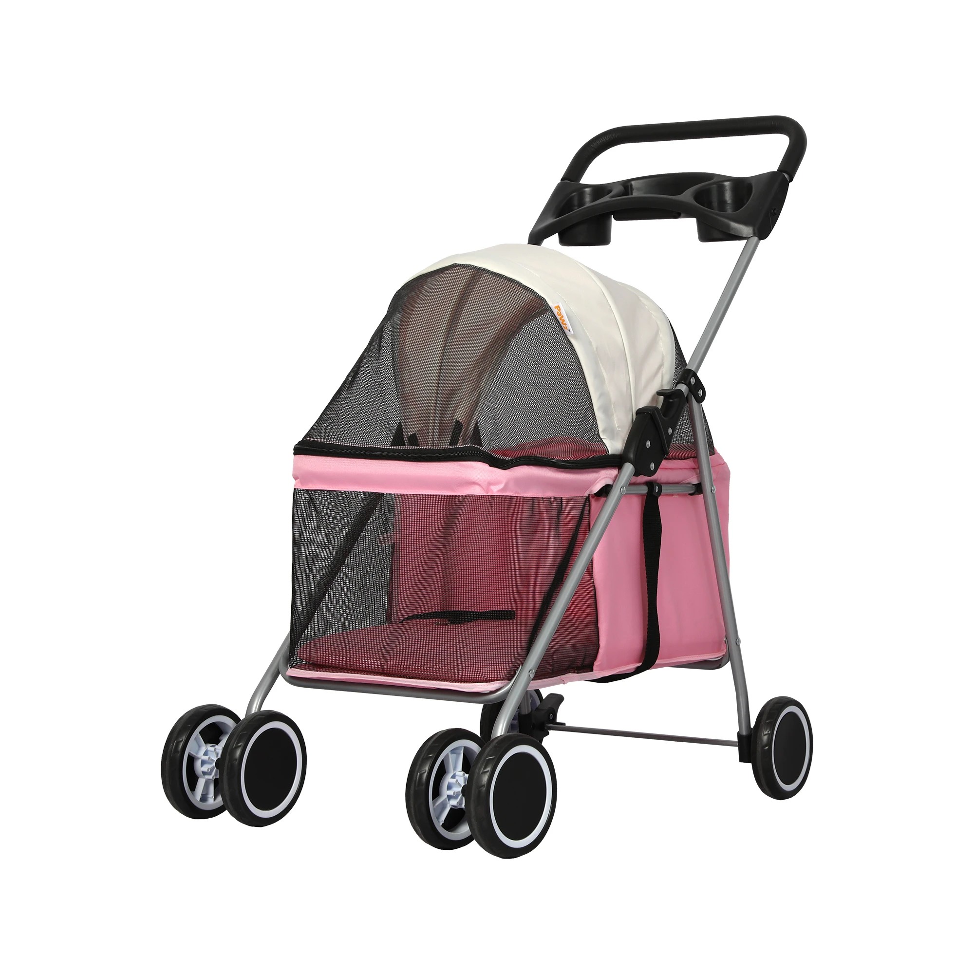 1 Pawz Detachable Pet Stroller-pink, 1 of 6