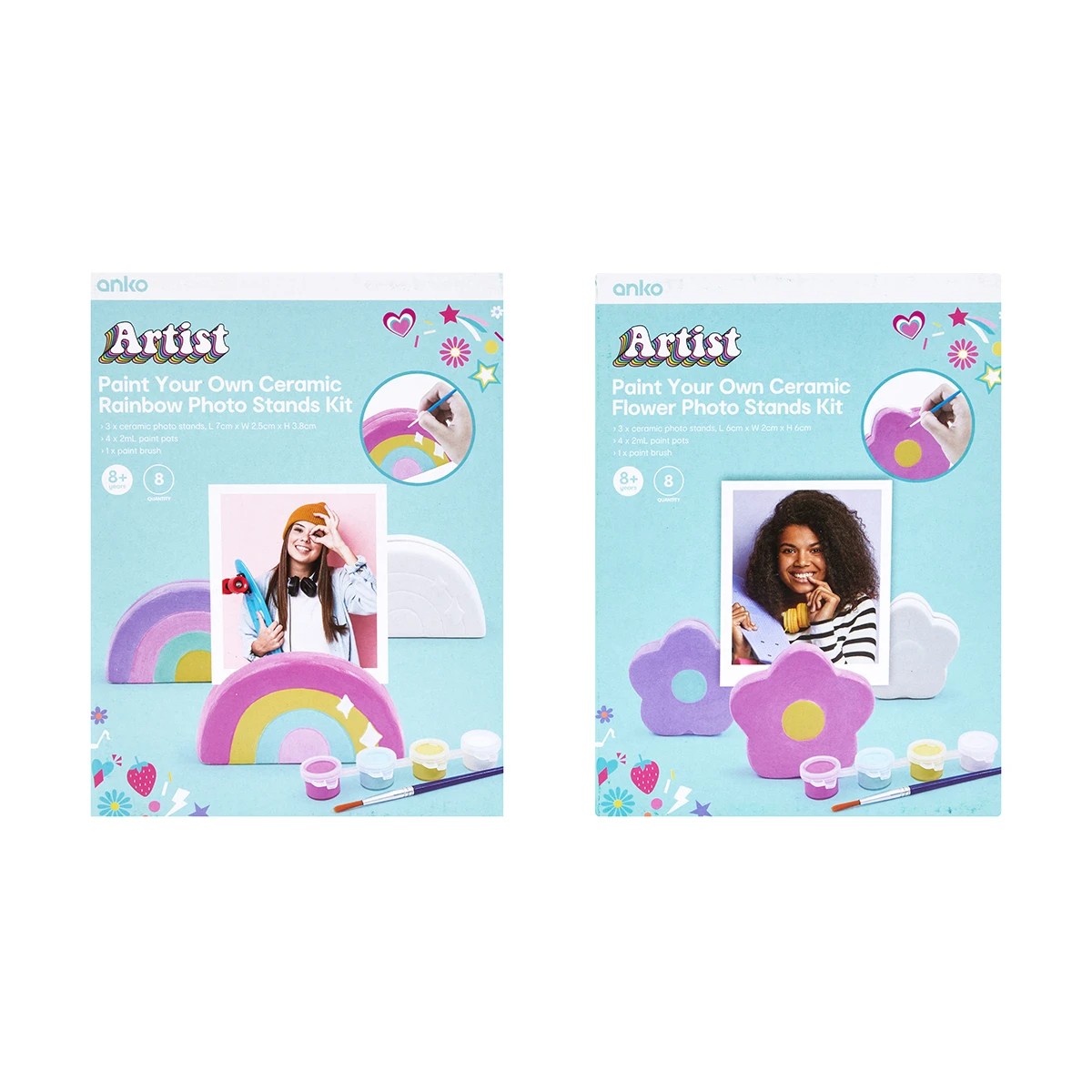 1 Paint Your Own Ceramic Photo Stands Kit - Assorted, 1 of 10