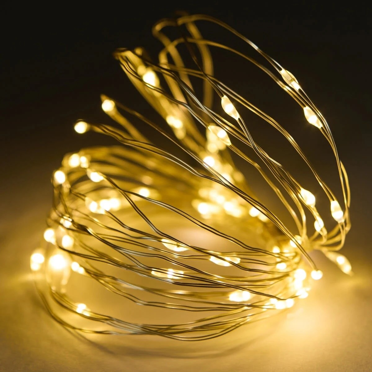 2 Gold Wire String Lights, 2 of 8