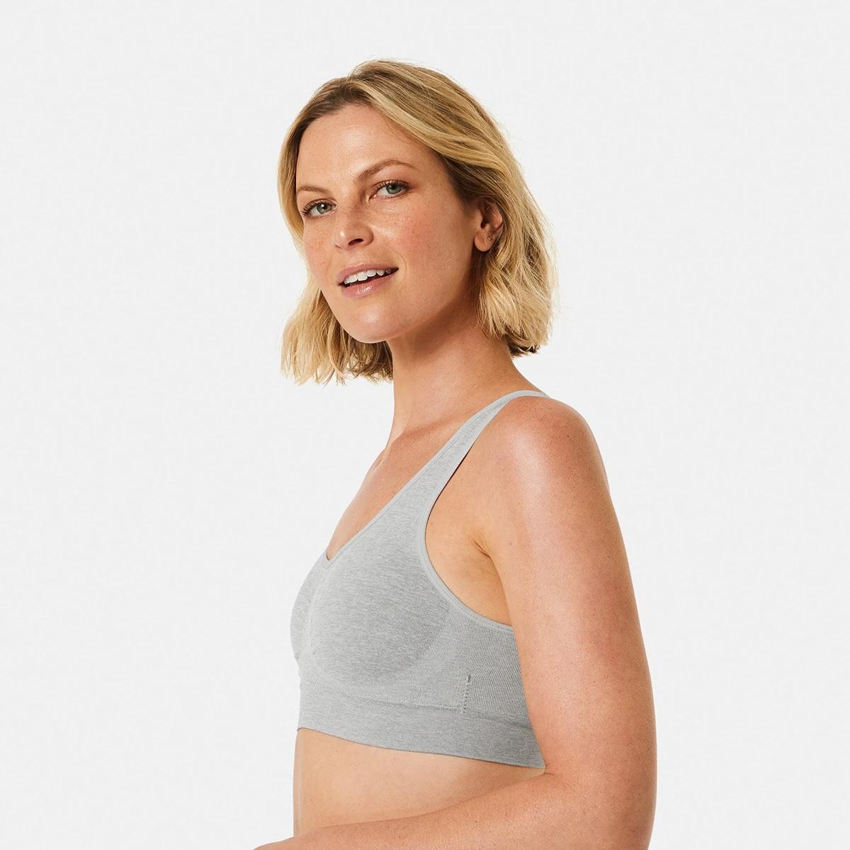 5 2 Pack Wirefree Seamfree Crop OMBRE BLUE, SILVER MARLE, 5 of 8