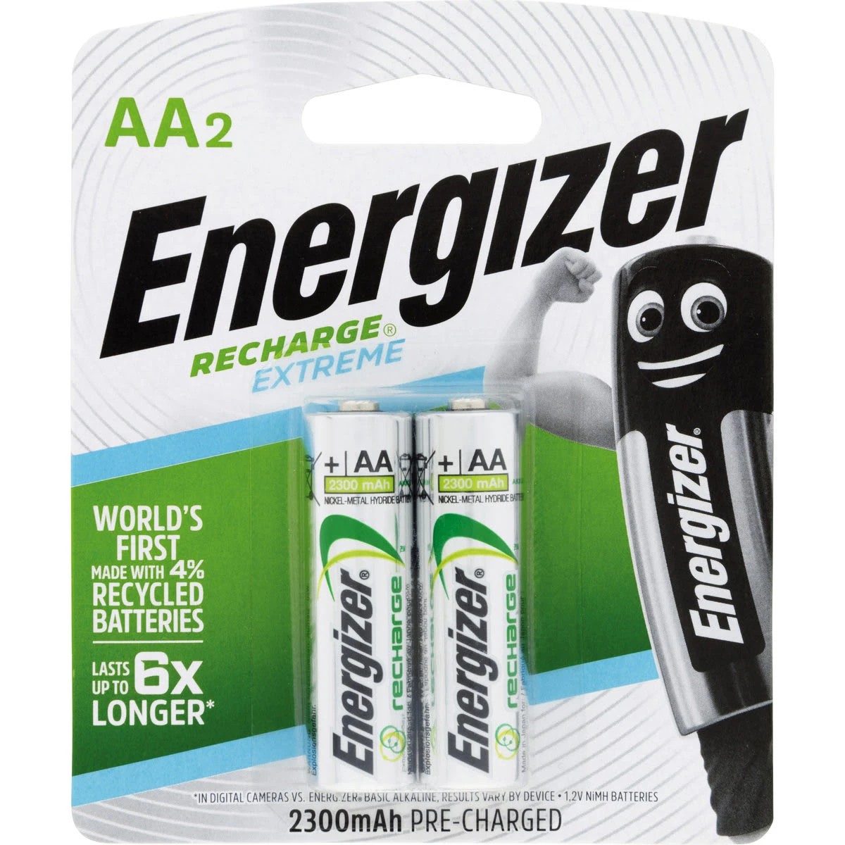 1 Energizer Recharge Extreme AA Batteries - 2 Pack, 1 of 1