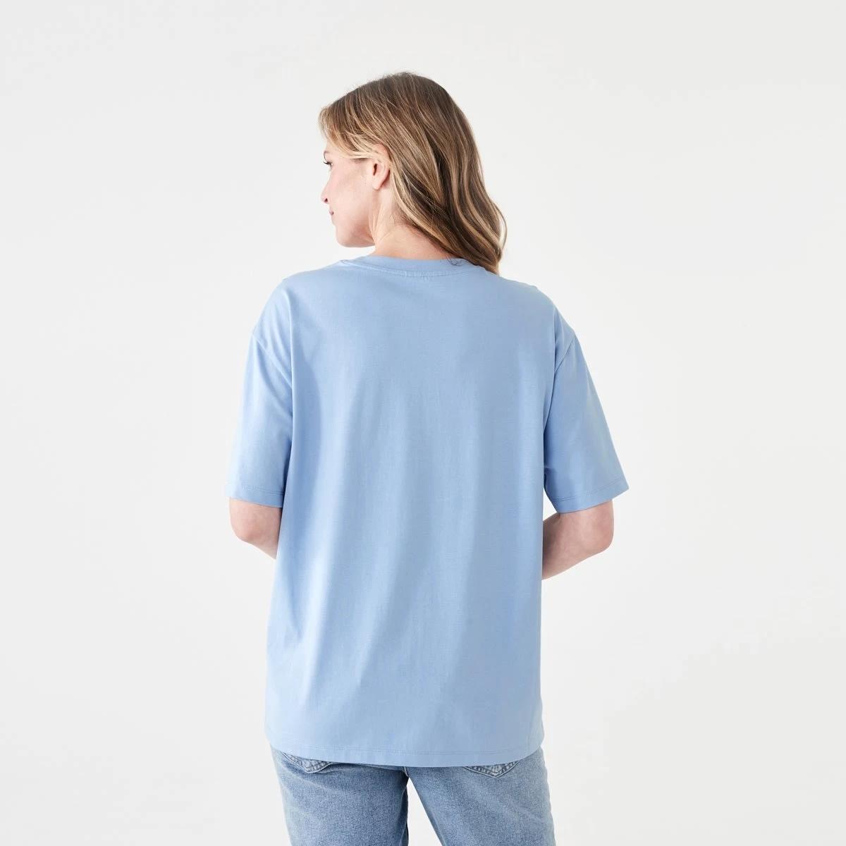 3 Short Sleeve Oversized Boyfriend T-shirt BRUNI BLUE, 3 of 5