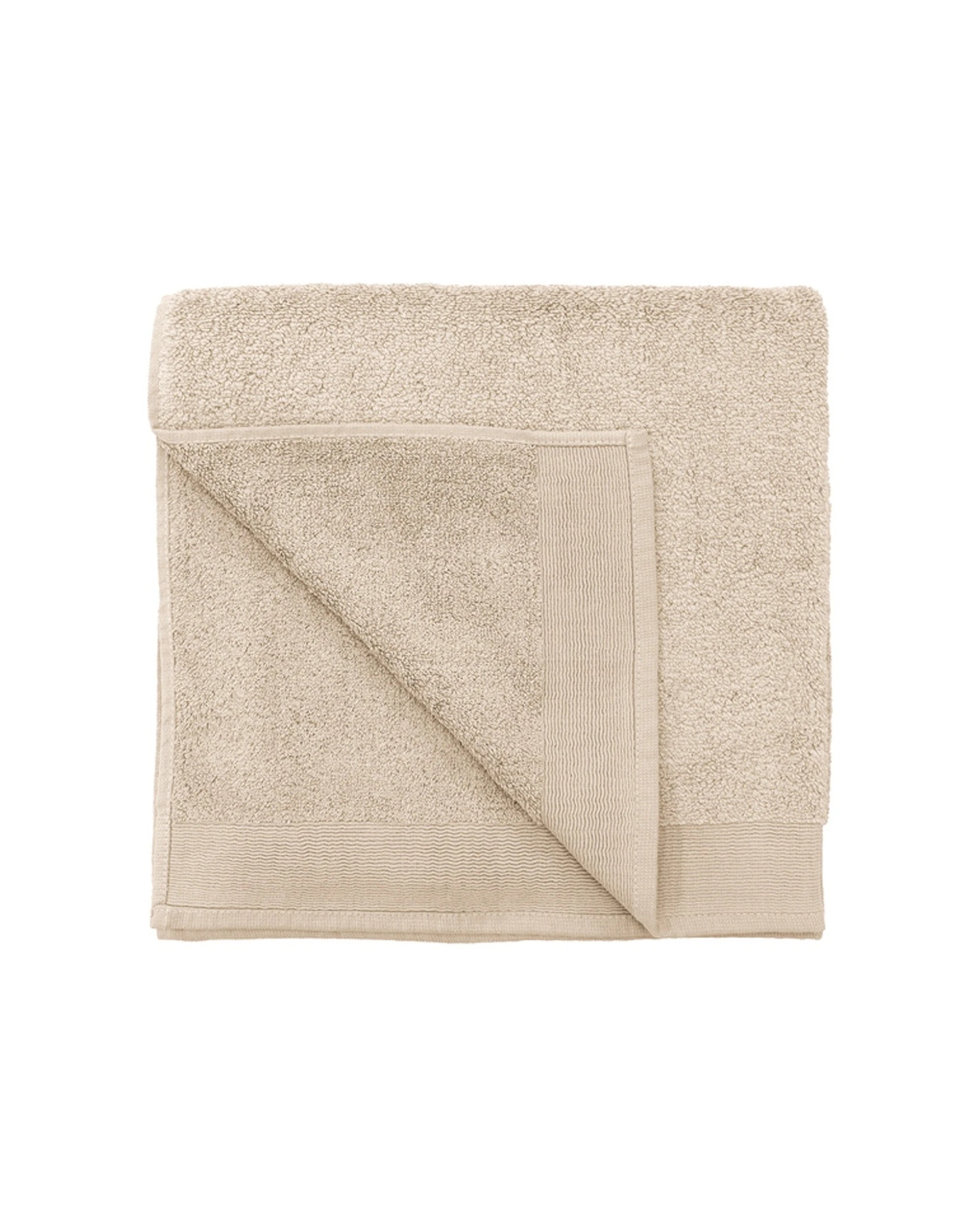 2 Bambury Elvire 600gsm Soft Absorbent Cotton Bath Towel 2PK 68x137cm - Beige, 2 of 7