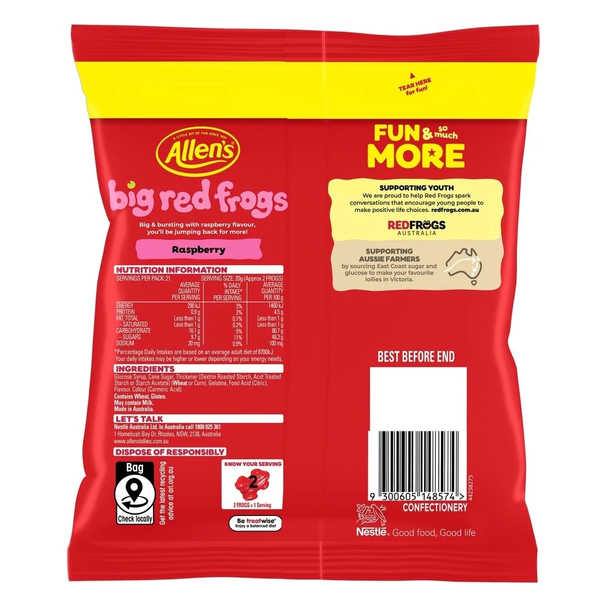 2 Allen's Big Red Frogs 420g, 2 of 3