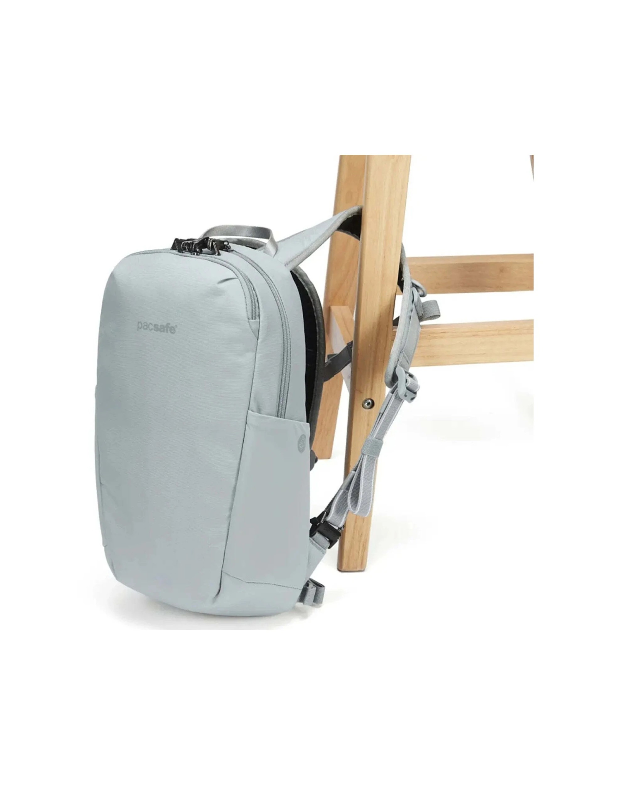 6 Pacsafe V Tech Anti-Theft RFID Blocking Backpack 12L Durable Water Resistant - Grey, 6 of 8