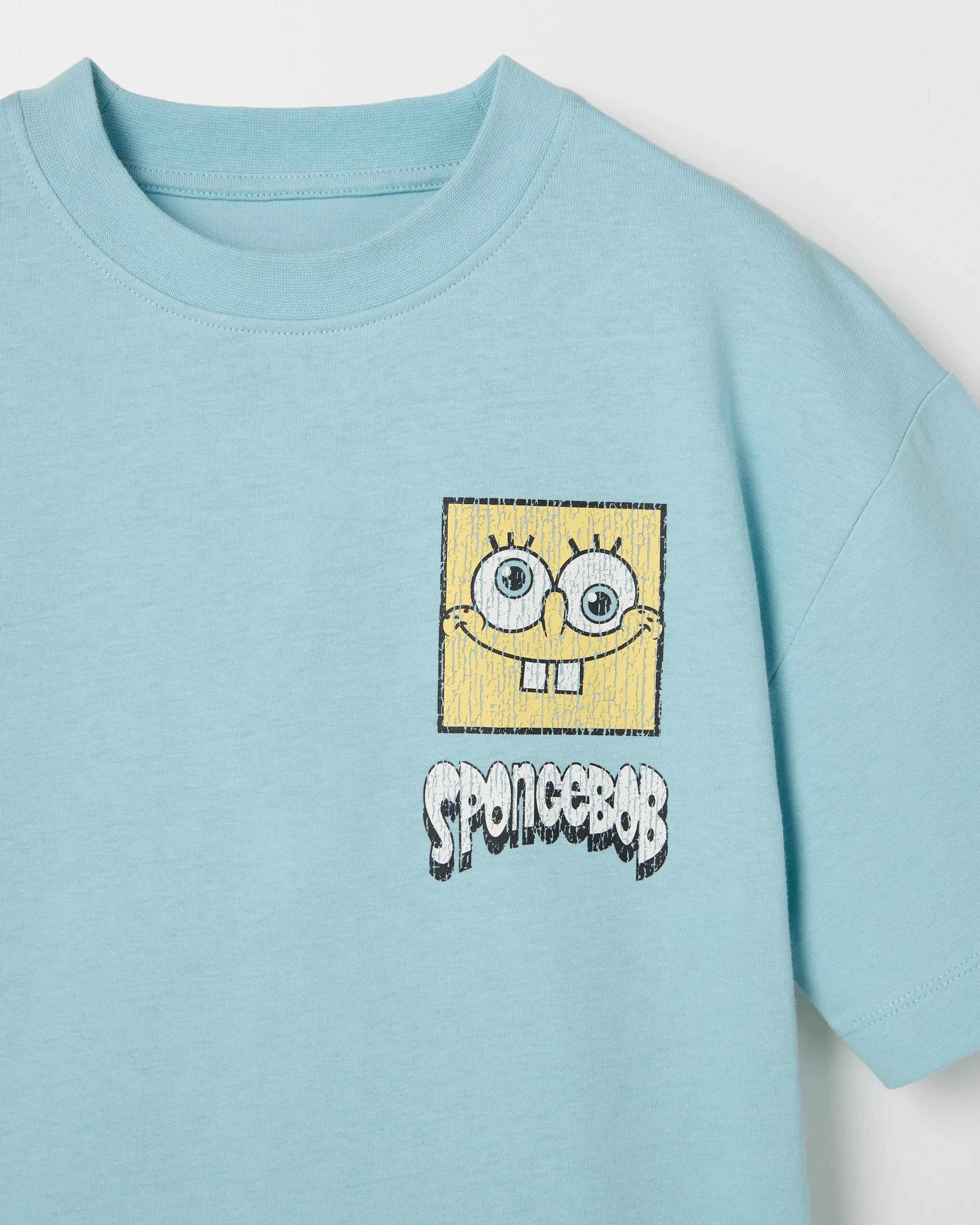 3 SpongeBob SquarePants Australian Cotton T-Shirt BLUE, 3 of 3