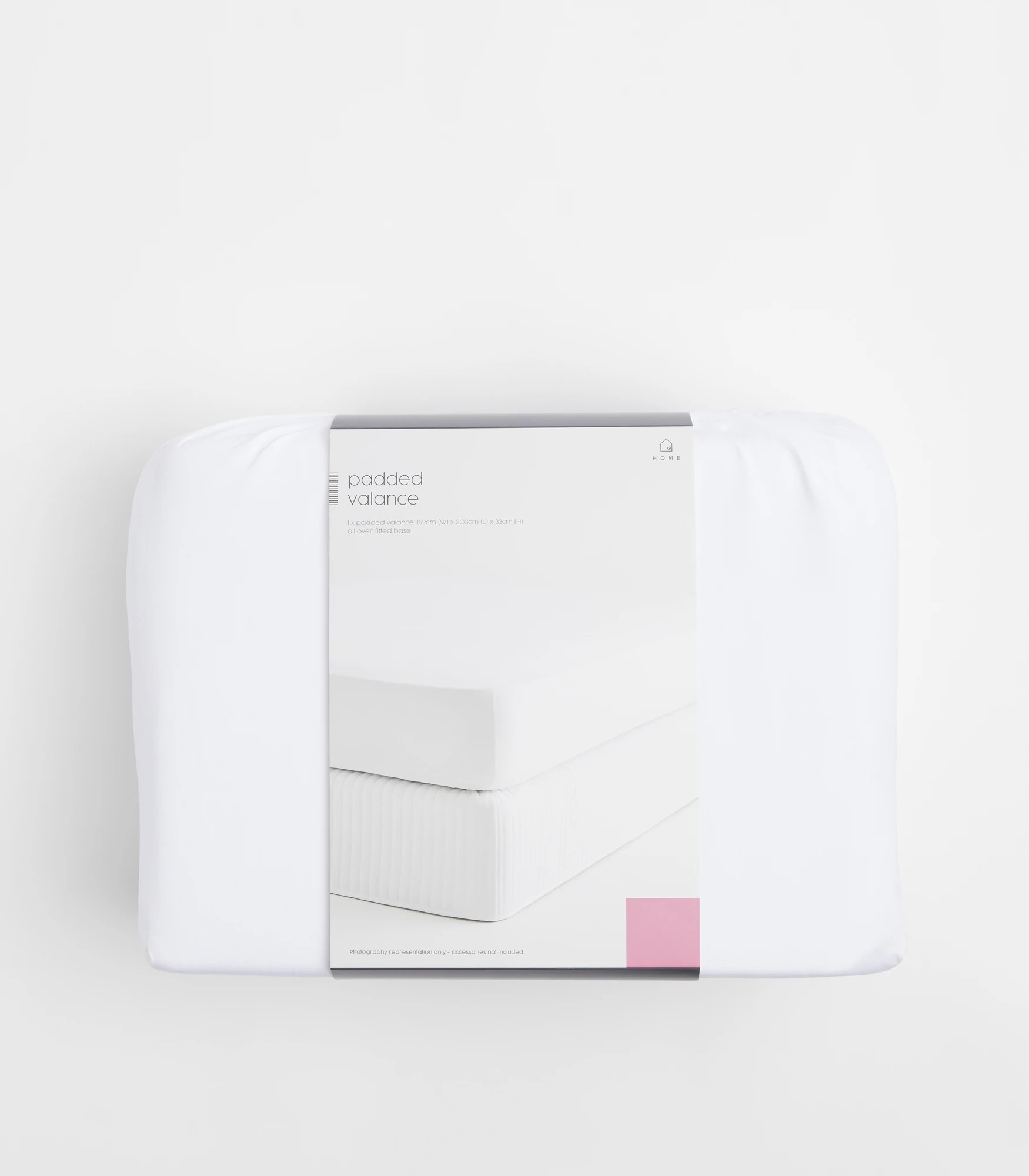 3 Target Padded Valance
 - King Single Bed
 - White, 3 of 3