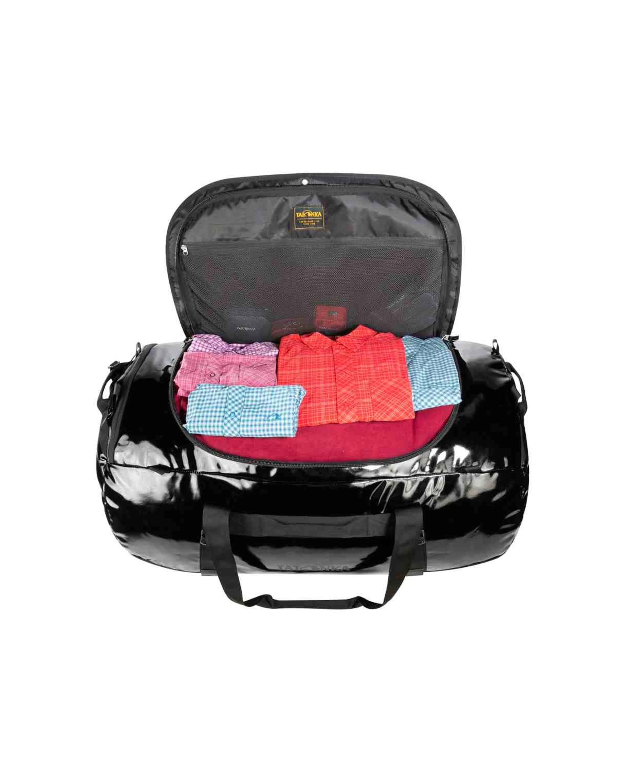 7 Tatonka Barrel Bag Ballistic Nylon Duffel 85L Outdoor Travel Water Resistant - Black, 7 of 10