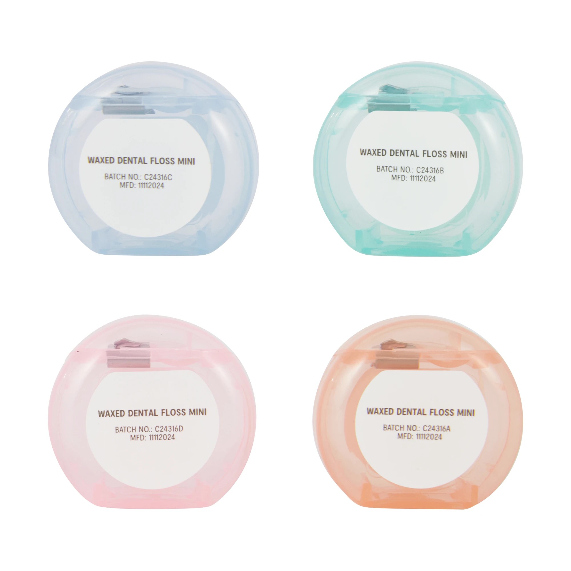 4 OXX Bodycare 4 Pack Waxed Dental Floss - Mint Flavoured, 4 of 5