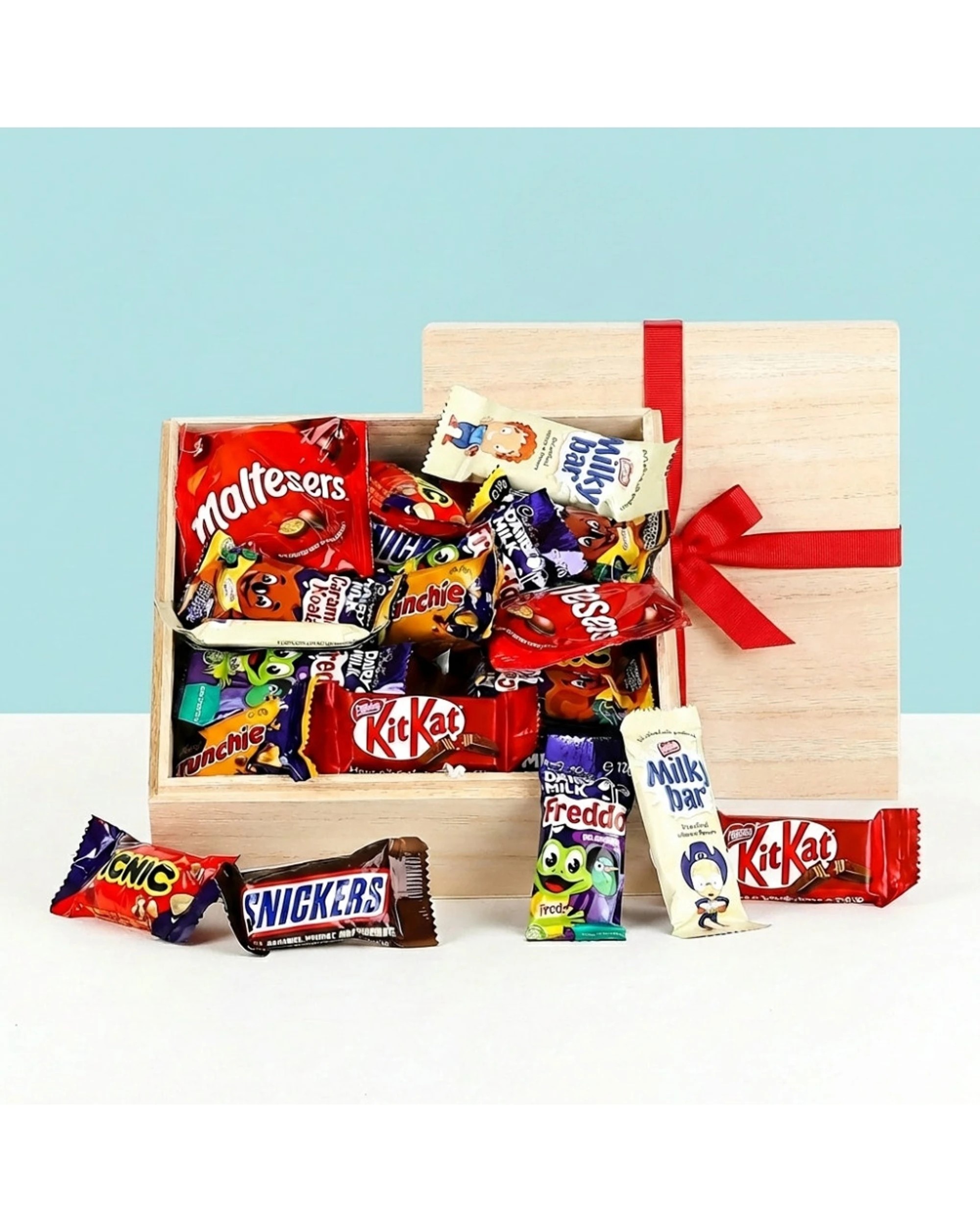 4 Gift Basket Socks And Choc's Set With Popular Chocolate Sweets - Multi, 4 of 4