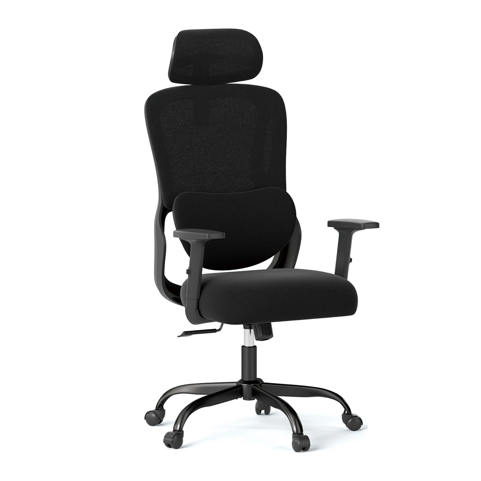 1 Costway Ergonomic Office Chair Gaming Desk Chair Reclining Swivel Armchair Adjustable Executive Chair - Black, 1 of 4