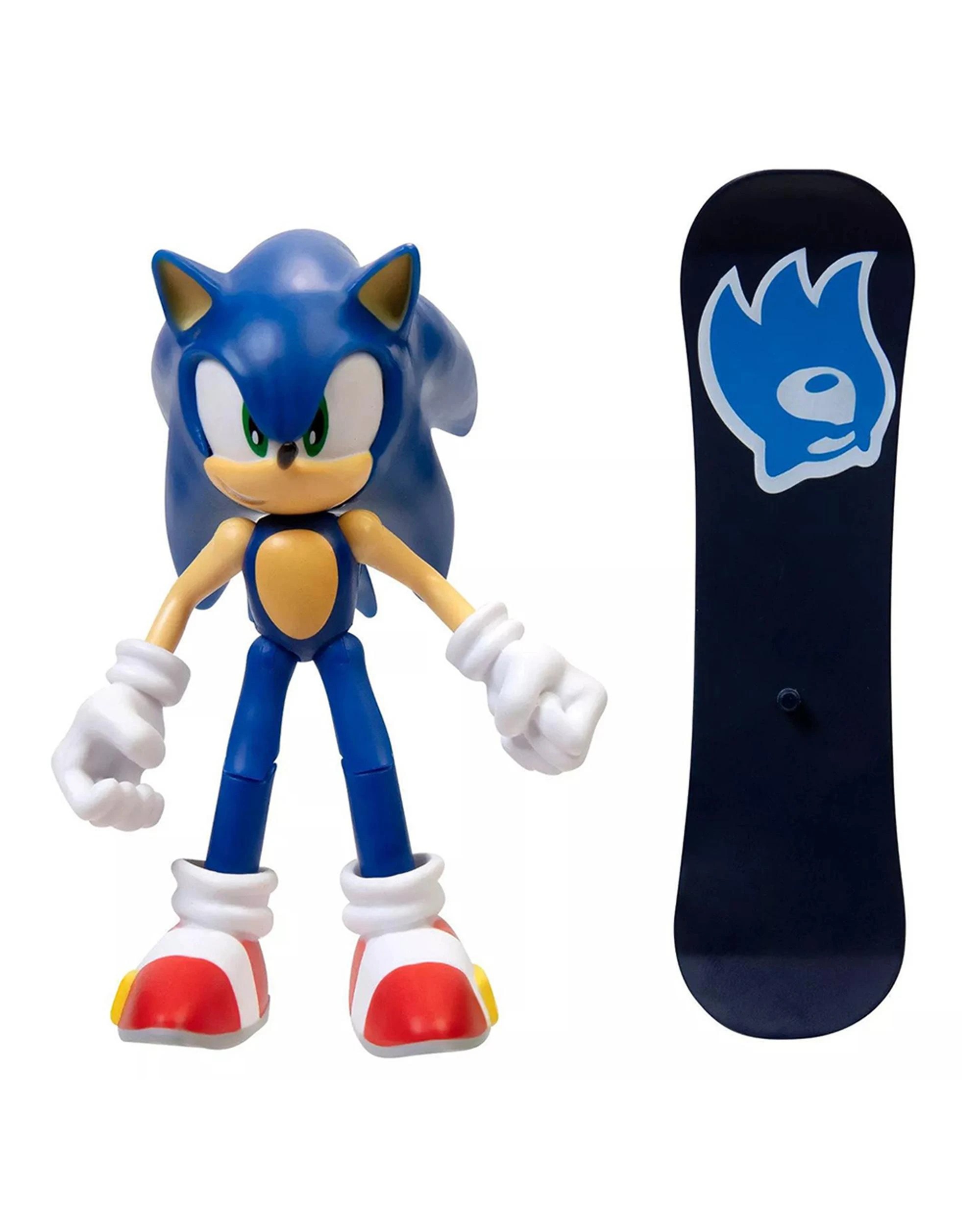 2 Sonic The Hedgehog 4 inch Modern Sonic with Snowboard, 2 of 3