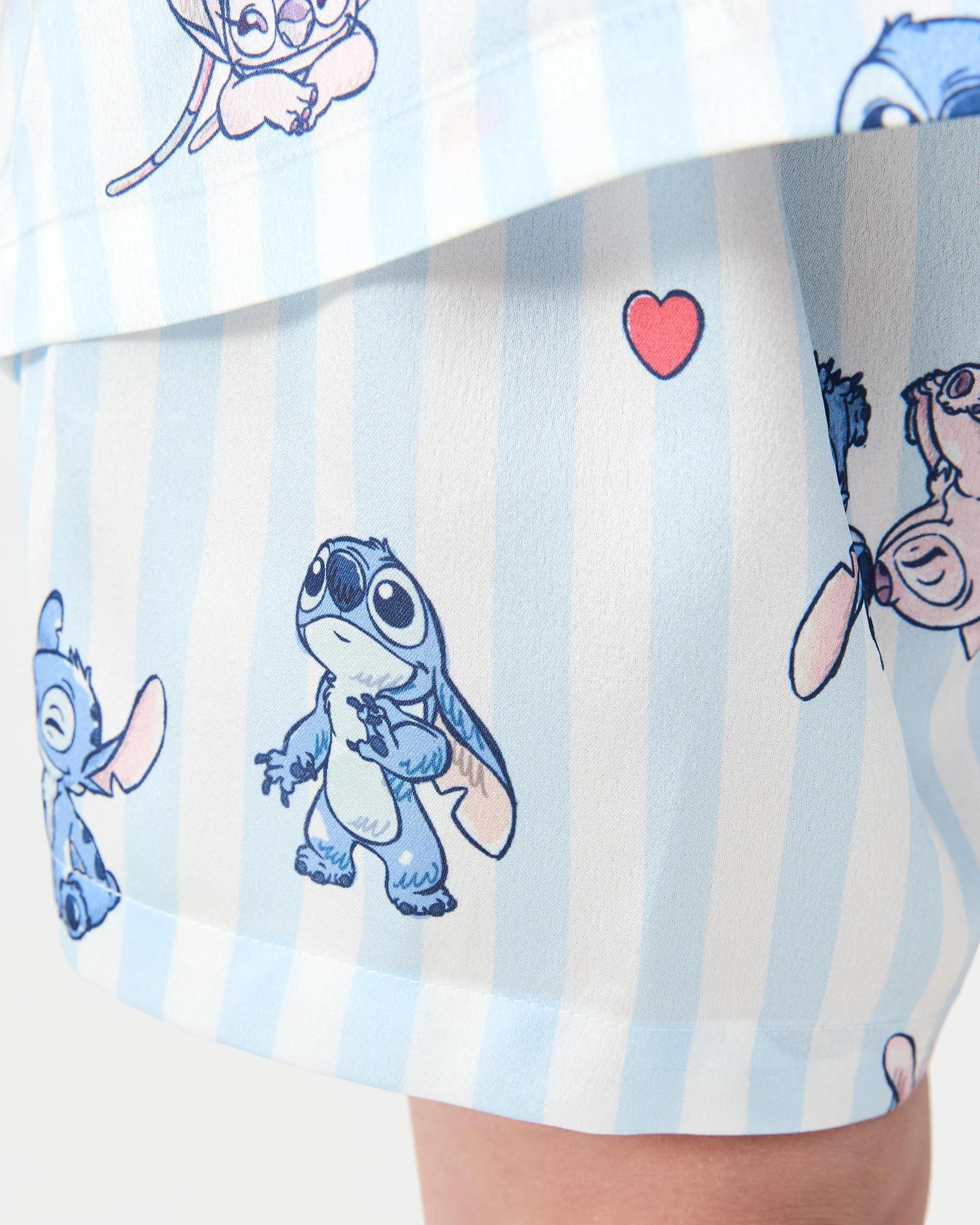 6 Disney Lilo & Stitch License Button Down Pyjama Set Stitch, 6 of 8