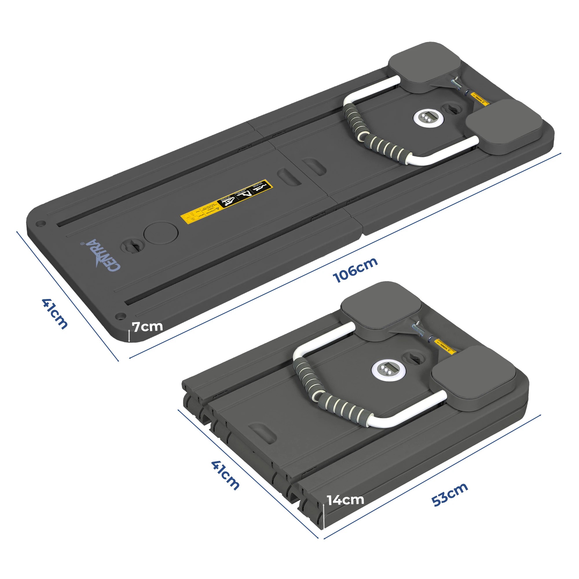 3 Centra Pilates Reformer Board Foldable Core & Abdominal Workout for Home Gym, 3 of 9