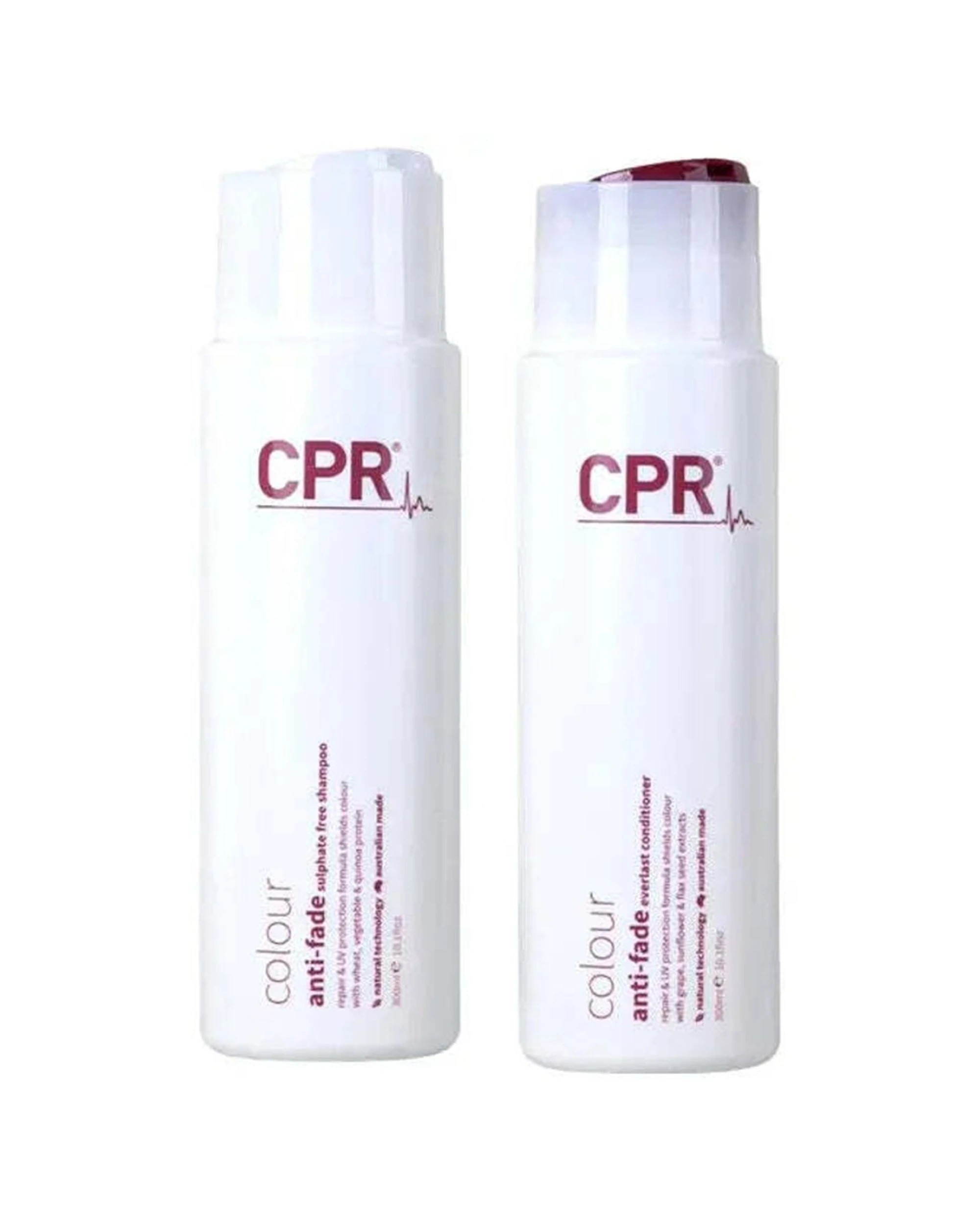 1 CPR Hair 2pc Colour Anti-Fade Shampoo & Conditioner Set 300ml Sulphate Free - White, 1 of 3