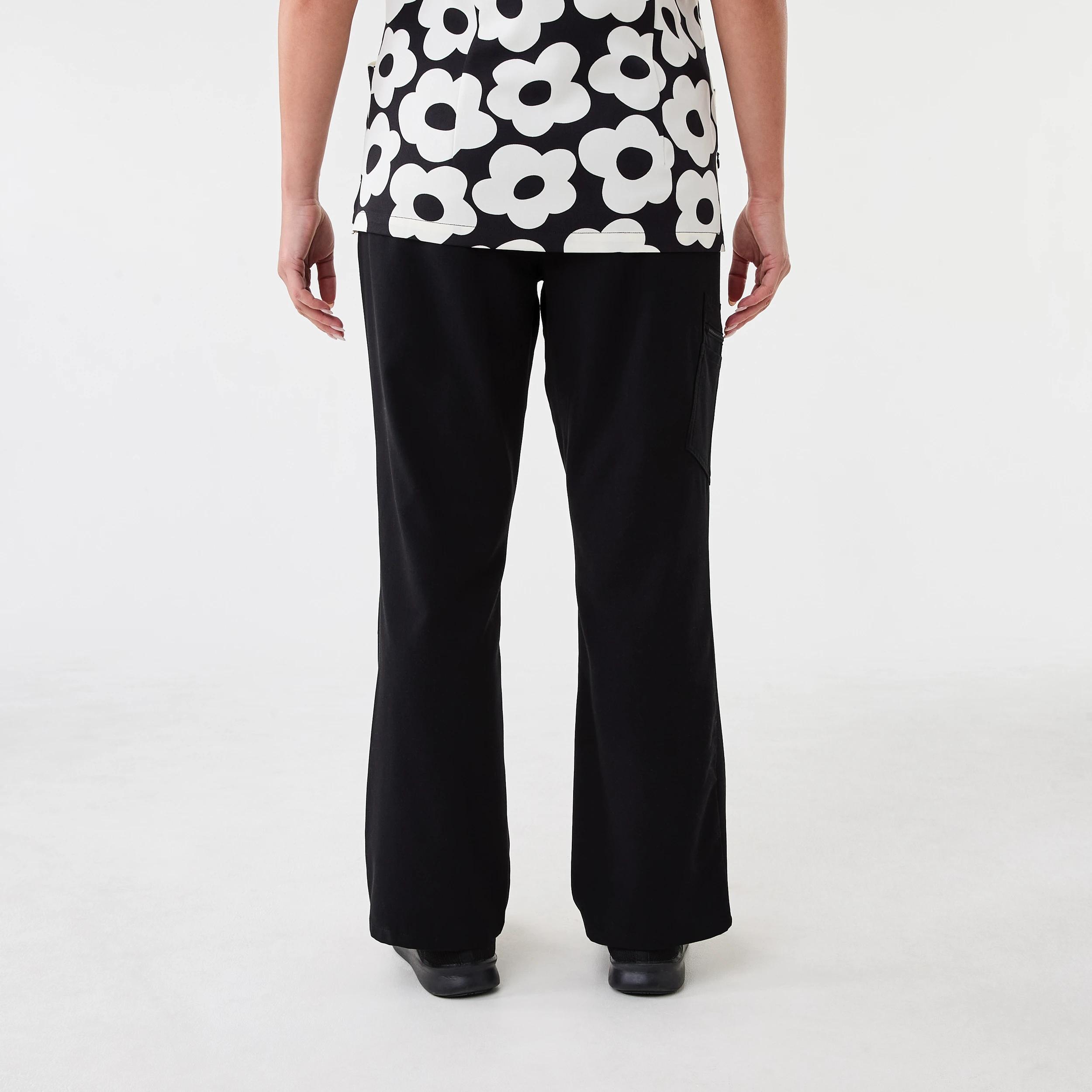 3 Work Flare Scrub Pants BLACK, 3 of 7