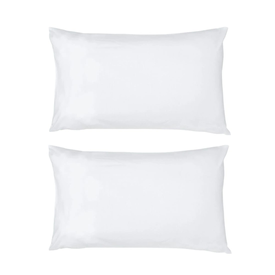 1 2 Pack 180 Thread Count Standard Pillowcases - White, 1 of 3