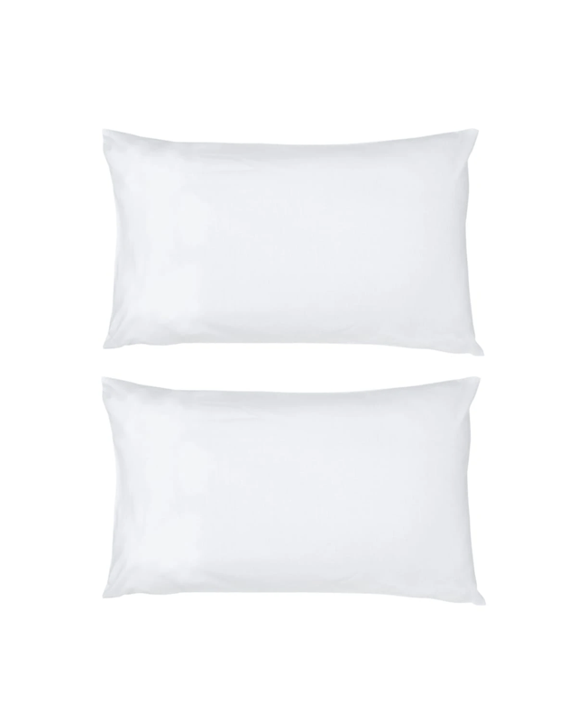 2 Pack 180 Thread Count Standard Pillowcases - W