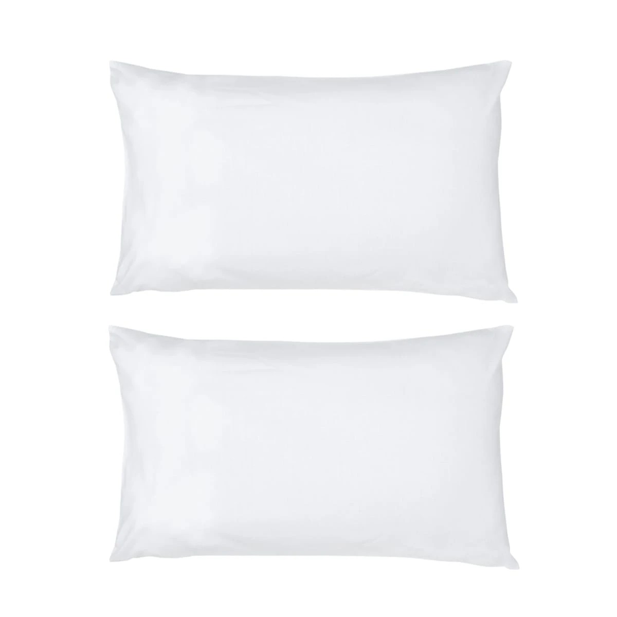 1 2 Pack 180 Thread Count Standard Pillowcases - White, 1 of 3