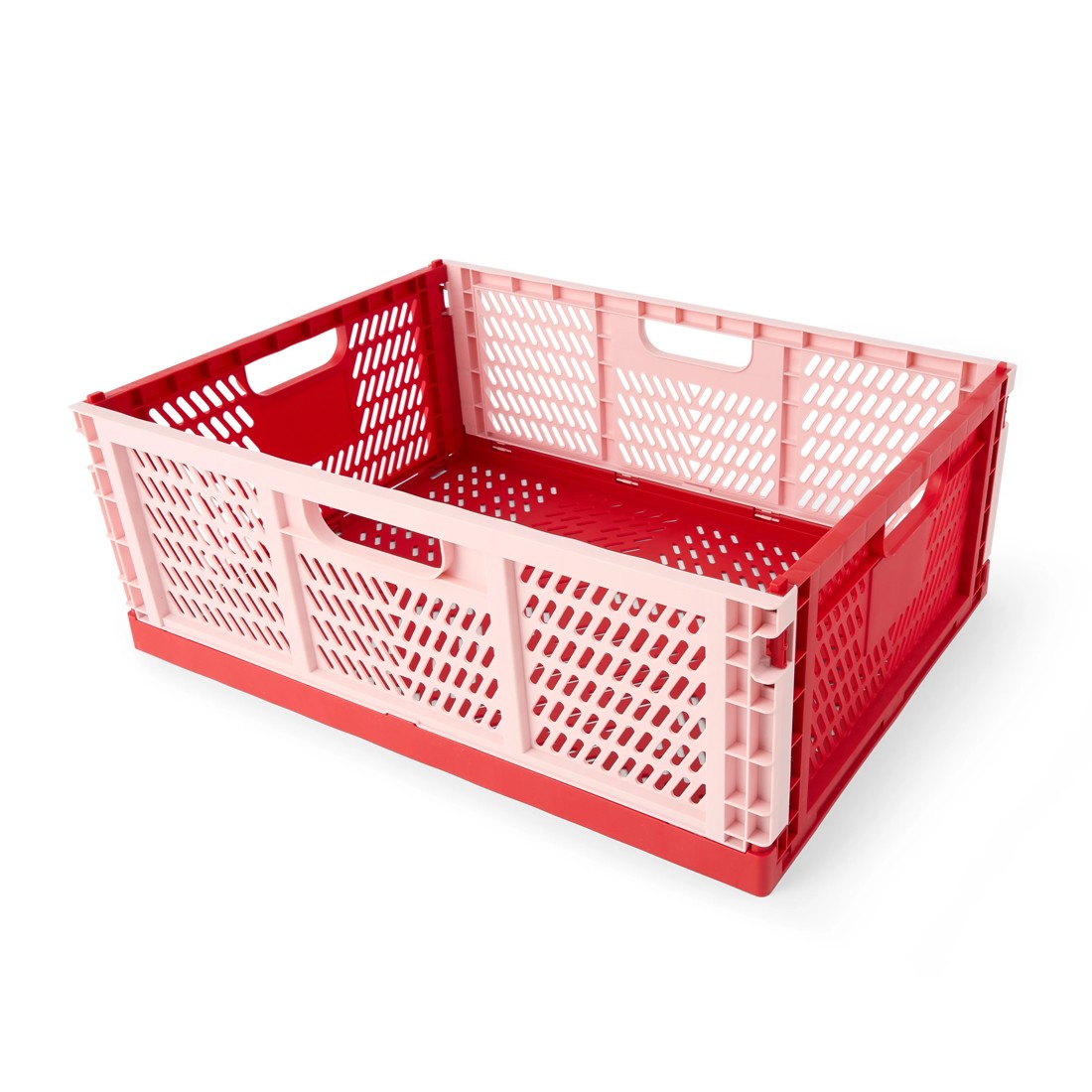2 30L Collapsible Crate - Large, Red, 2 of 8