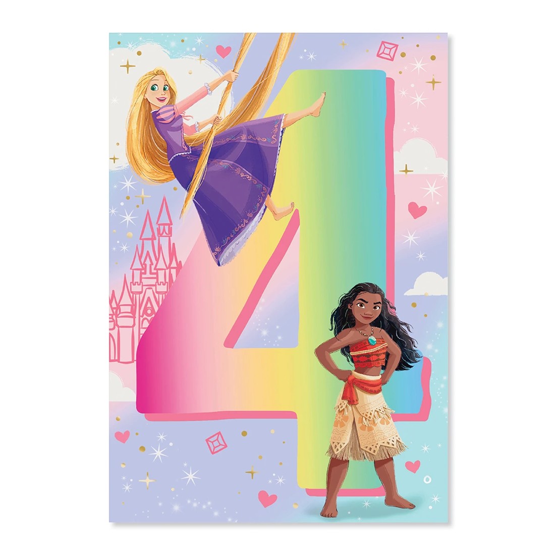 3 Connections from Hallmark 4th Birthday Card - Disney Princess, 3 of 3