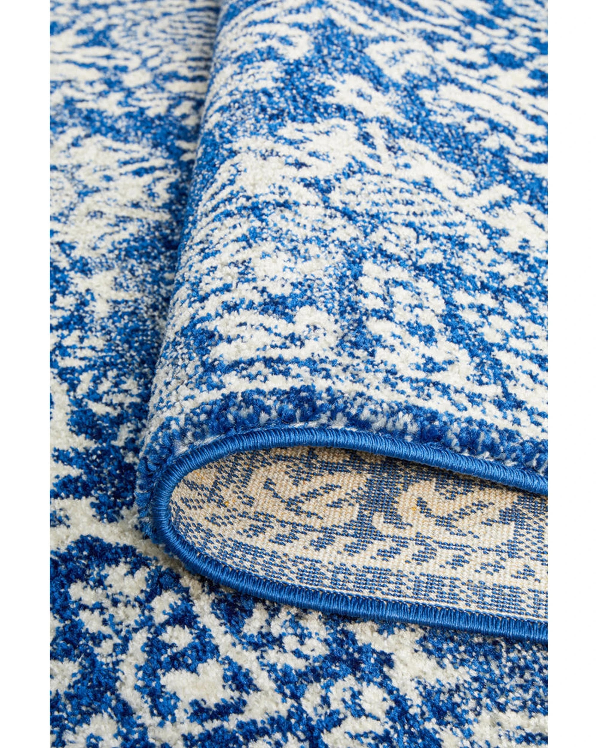 9 Rug Culture Mirage Gwyneth Transitional Navy Rug, 400x300 cm, 10mm Polypropylene, Power-Loomed - Blue, 9 of 9