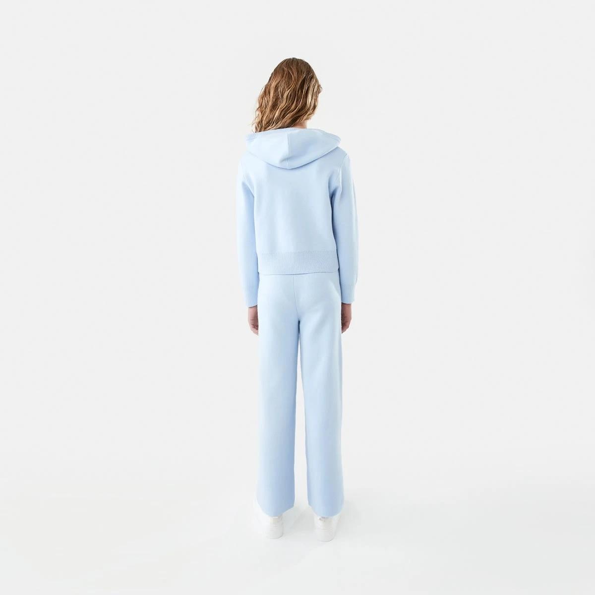 8 Bonded Knit Hoodie Doll Blue, 8 of 10