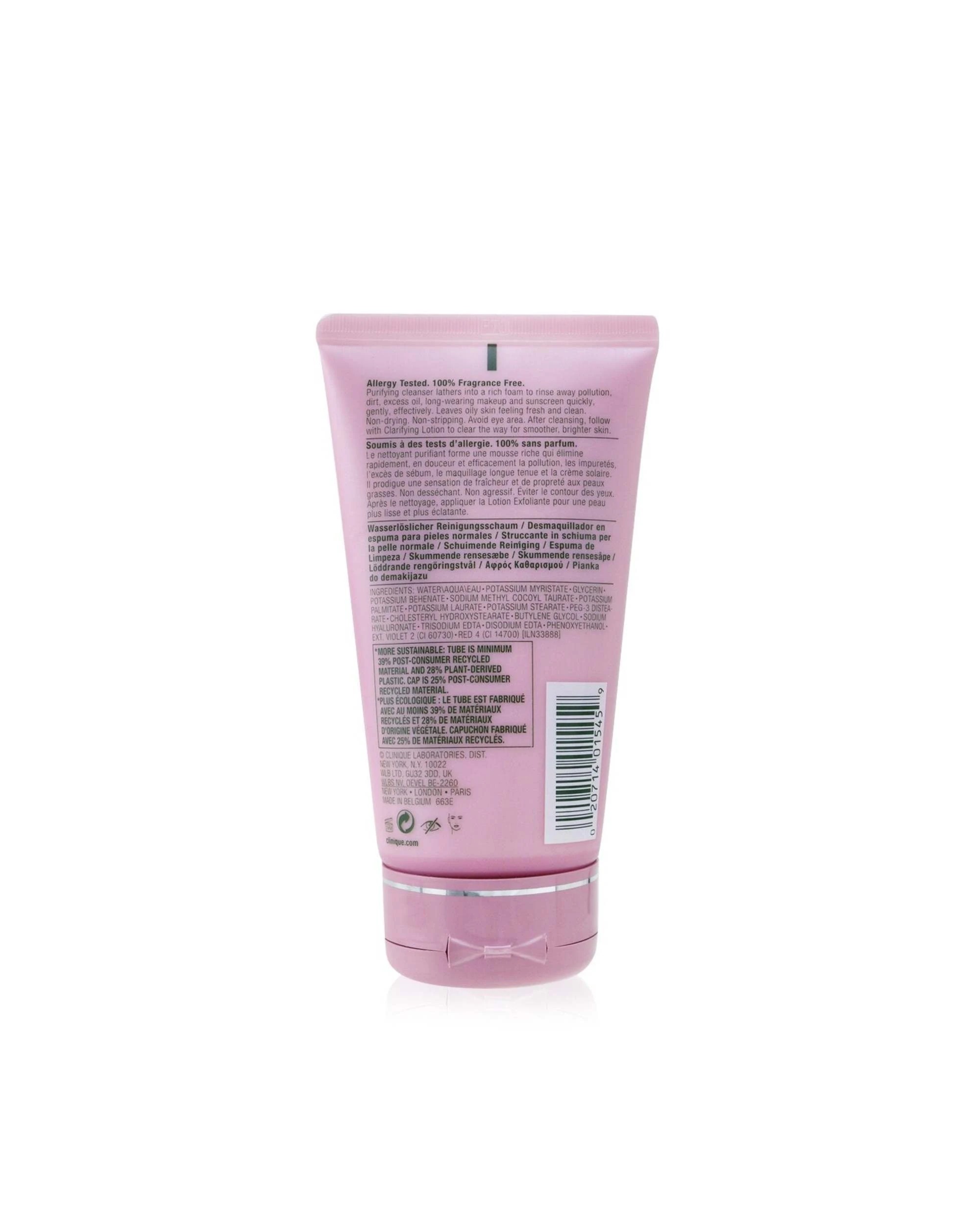 3 Clinique All About Clean Rinse-Off Foaming Cleanser - For Combination Oily to Oily Skin  150ml/5oz, 3 of 3