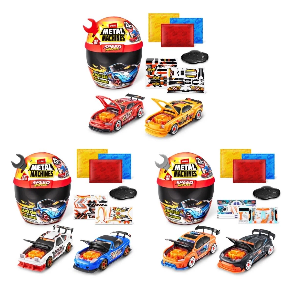 2 Zuru Metal Machines Speed Heroes - Assorted, 2 of 10