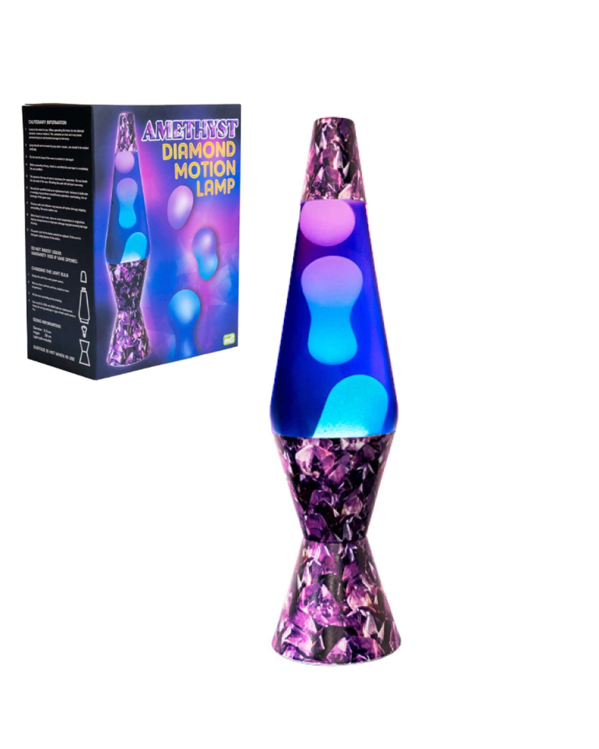 1 MDI Aus Diamond Glitter Lamp Night Light Bedside Bedroom Decor Amethyst - Multi, 1 of 4