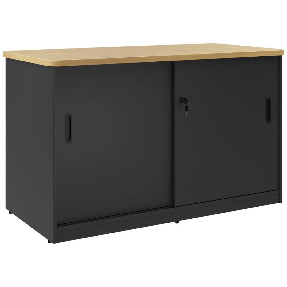 1 Toro Credenza 1200mm Sliding Door Grey Cabinets Cupboards, Lockers and Credenzas, 1 of 4