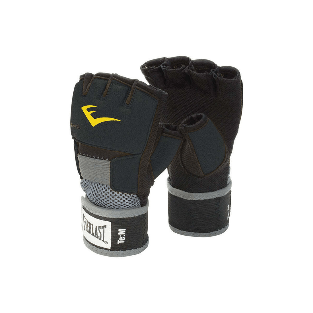1 Everlast Evergel Boxing Fitness Training Hand Wraps Size M Wrist Support - Black, 1 of 2