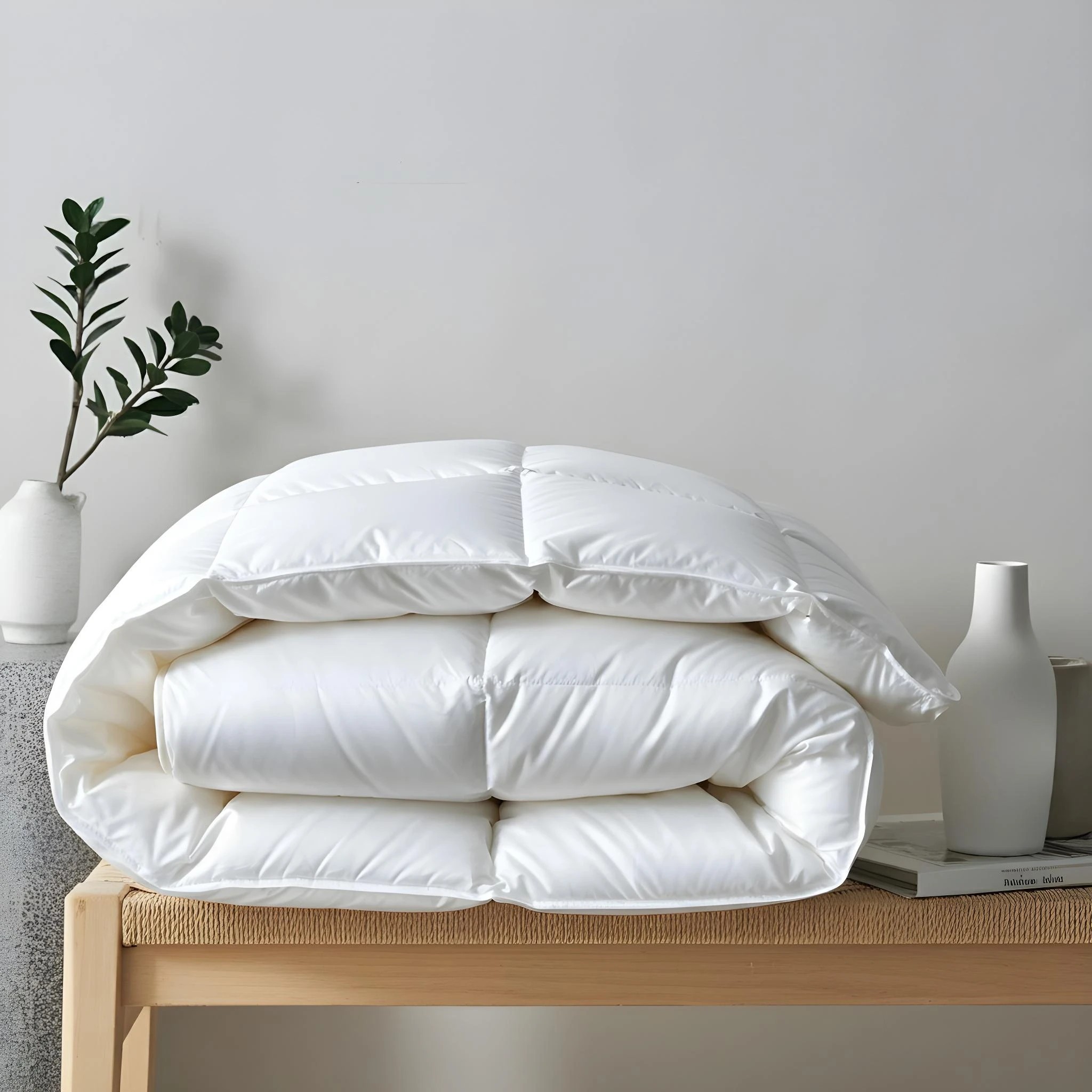 4 Royal Comfort 800GSM Silk Blend Quilt Duvet Ultra Warm Winter Weight - King Bed - White - King Bed - White, 4 of 6