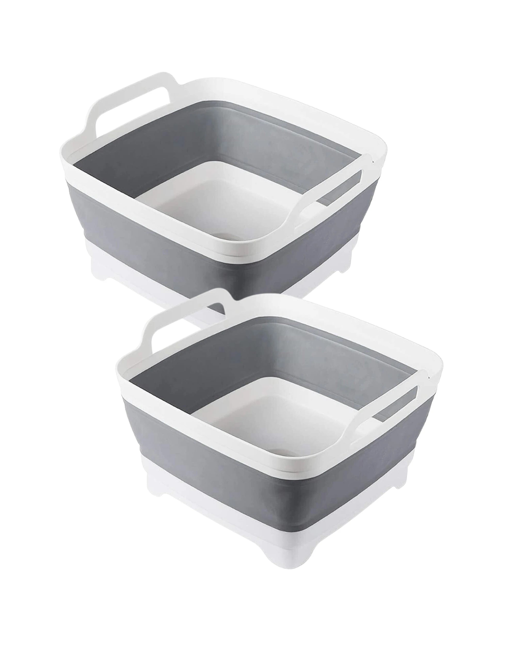 1 BR Home Collapsible Strainer for Fruits and Vegetables - Foldable Storage Basket (Set of 2), 1 of 10