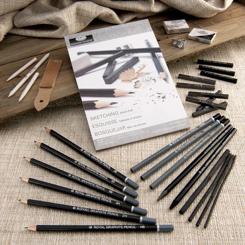 4 Royal & Langnickel Artist Tin Large Sketching Set 29 Pieces, 4 of 5