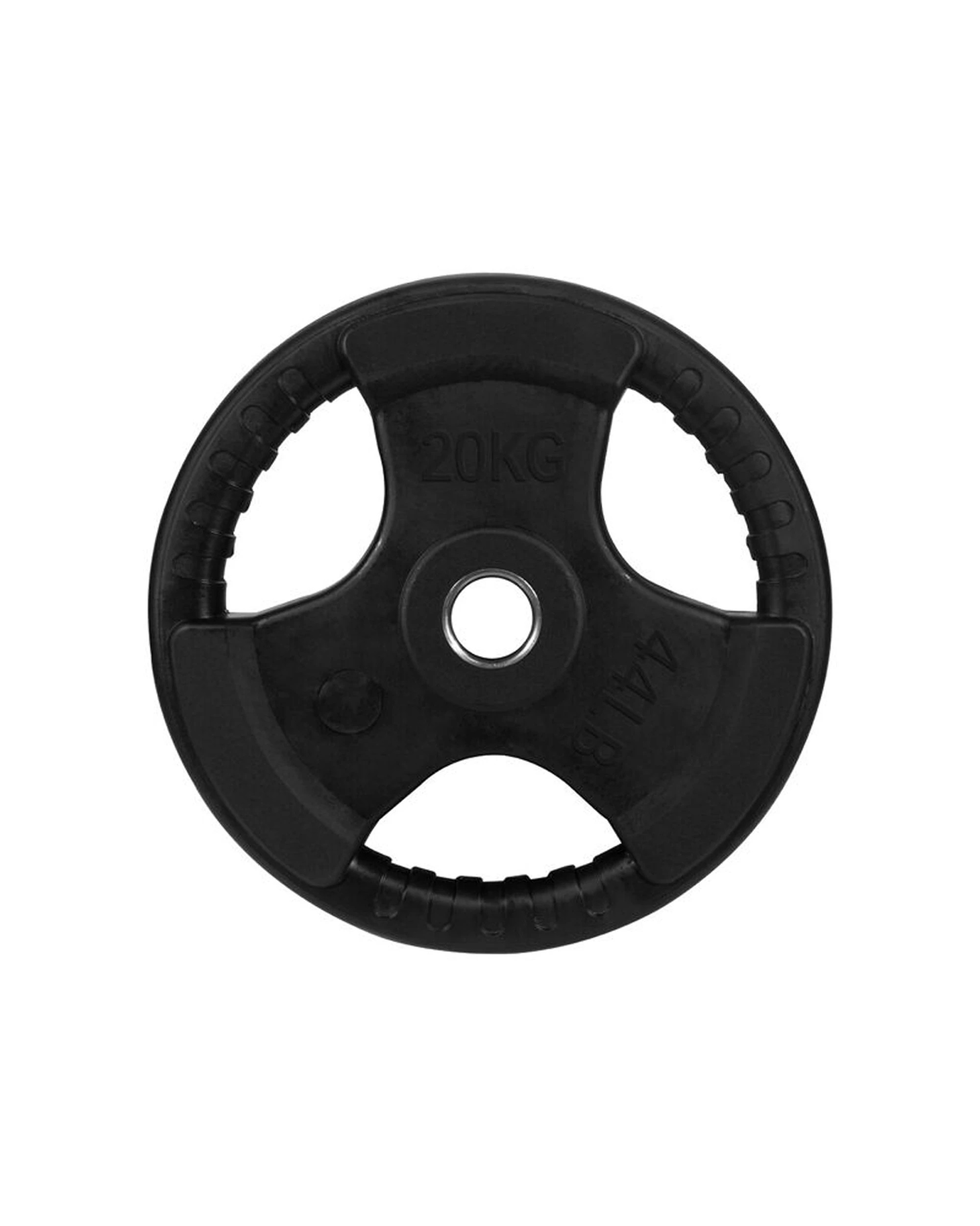 1 Bodyworx Standard Rubber Ezy Grip Disc Weight Plate 20kg Home Gym 30mm - Black, 1 of 1