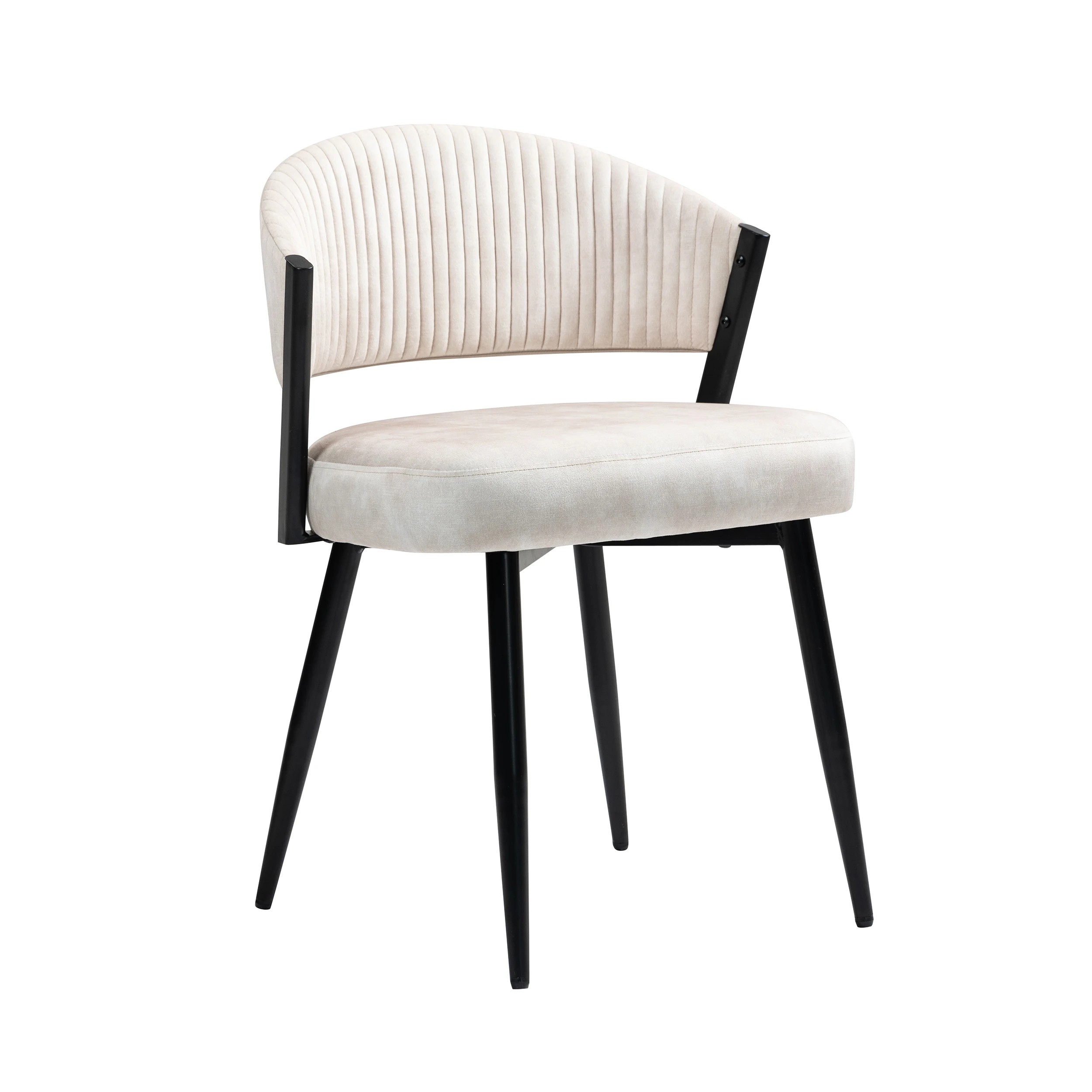 6 IHOMDEC Velvet Dining Chair Set of 2 - Beige - Beige, 6 of 10