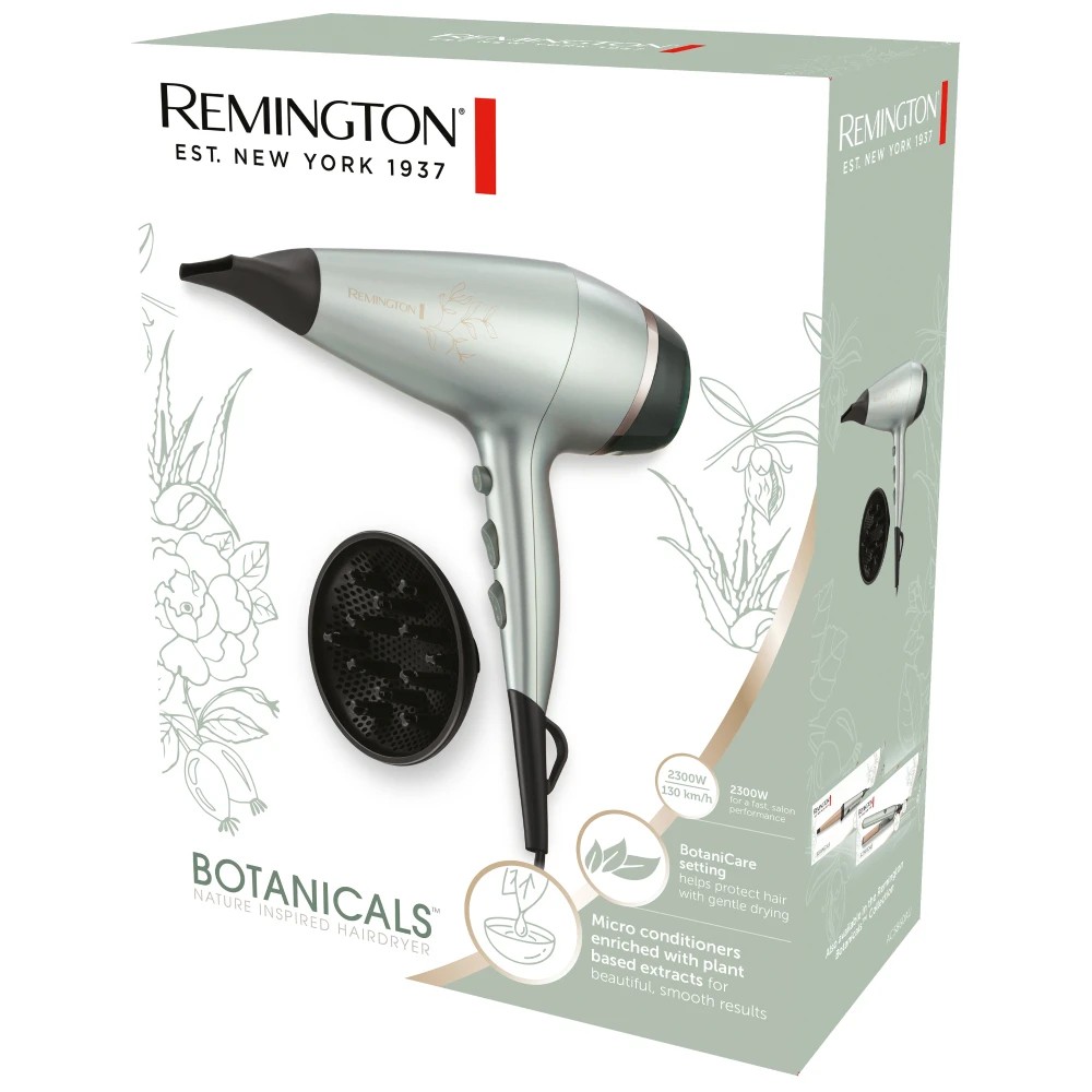 3 Remington Botanicals Hairdryer - Green, 3 of 3