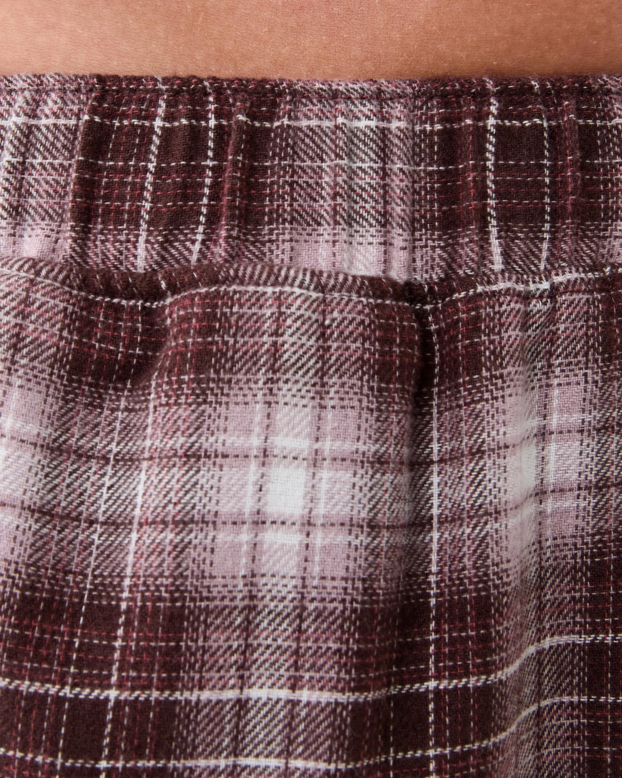 4 Boyfriend Flannel Pants Choc Chk, 4 of 6