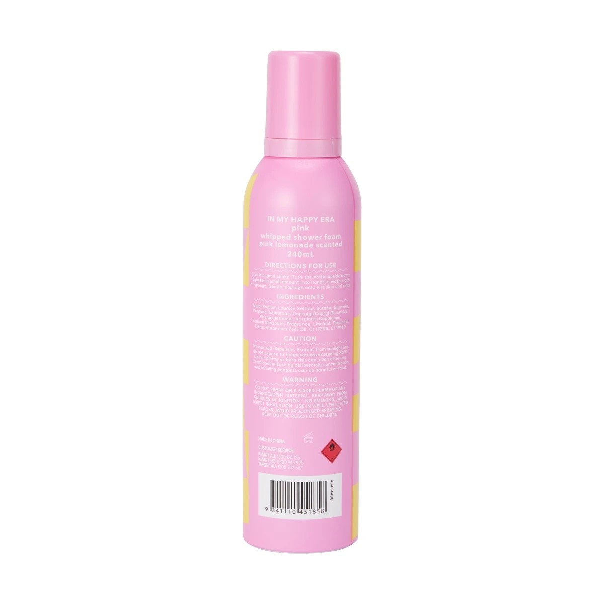 3 OXX Bodycare In My Happy Era Pink Whipped Shower Foam 240ml - Pink Lemonade Scented, 3 of 6